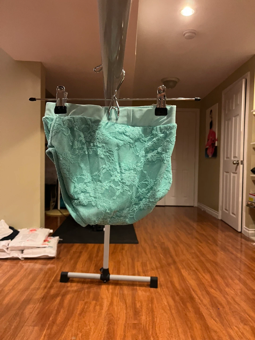 Teal two piece dance costume - photo 4