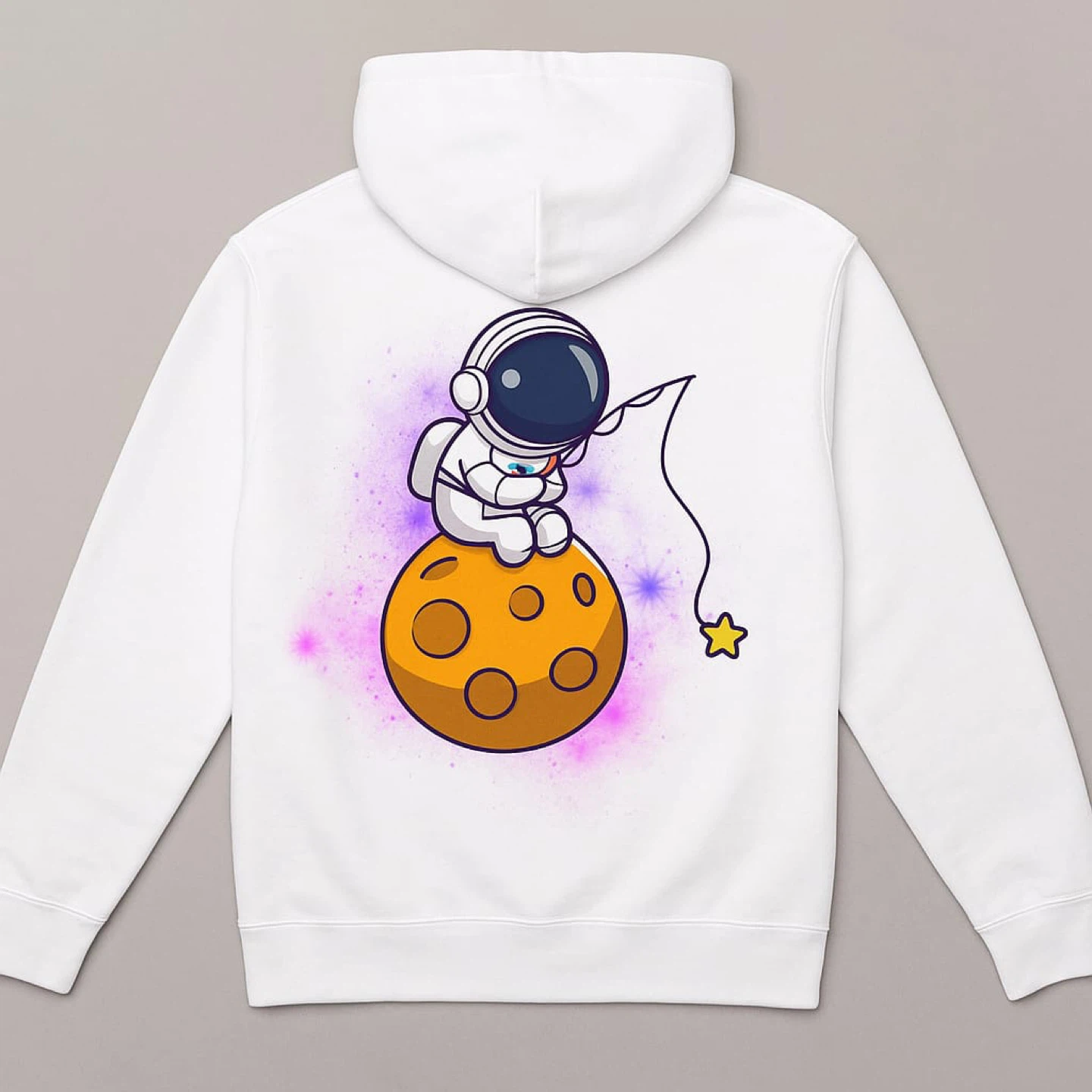 Astronaut on the Moon Hoodie - photo 3