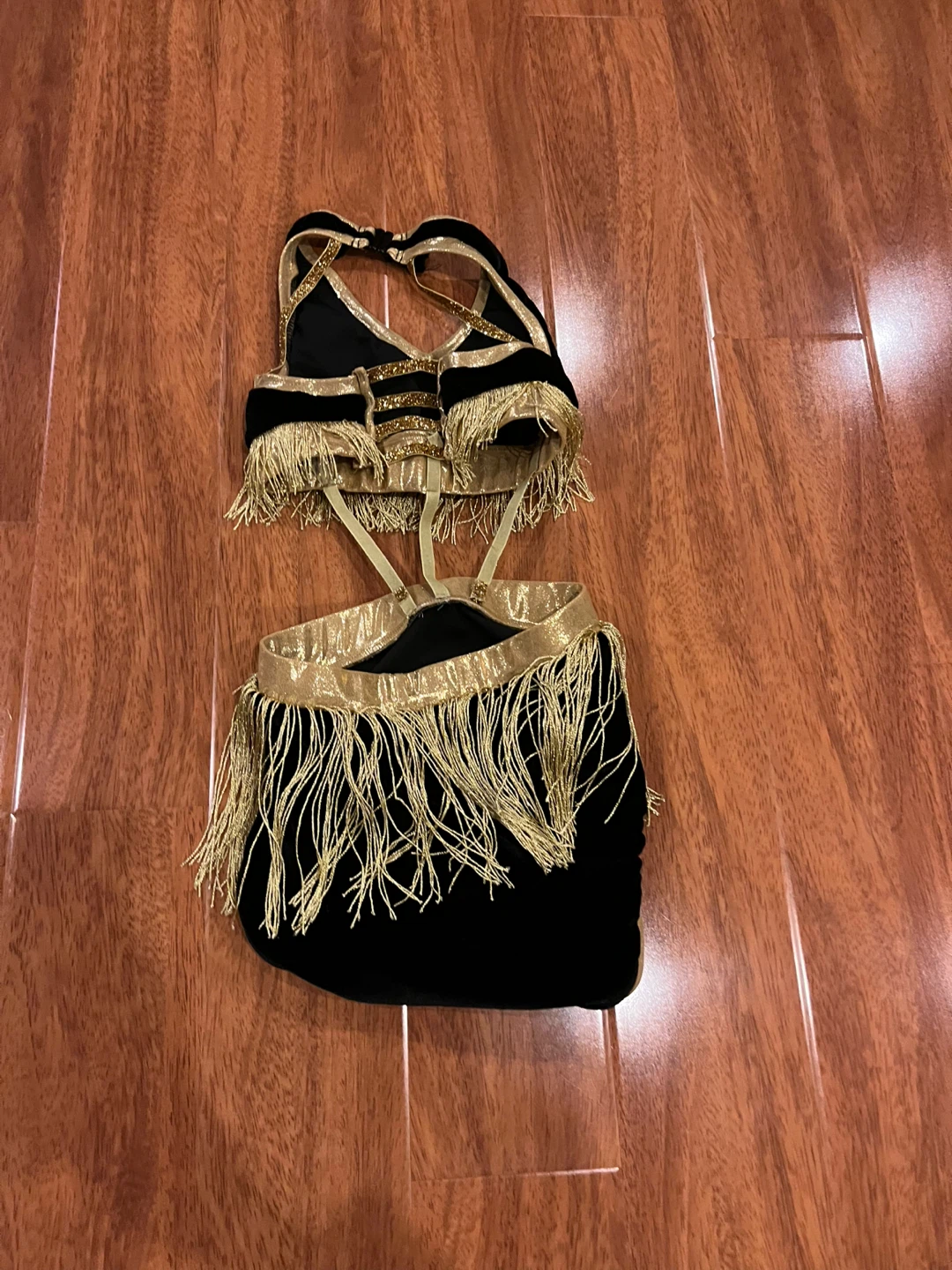 Black and gold dance costume - photo 2