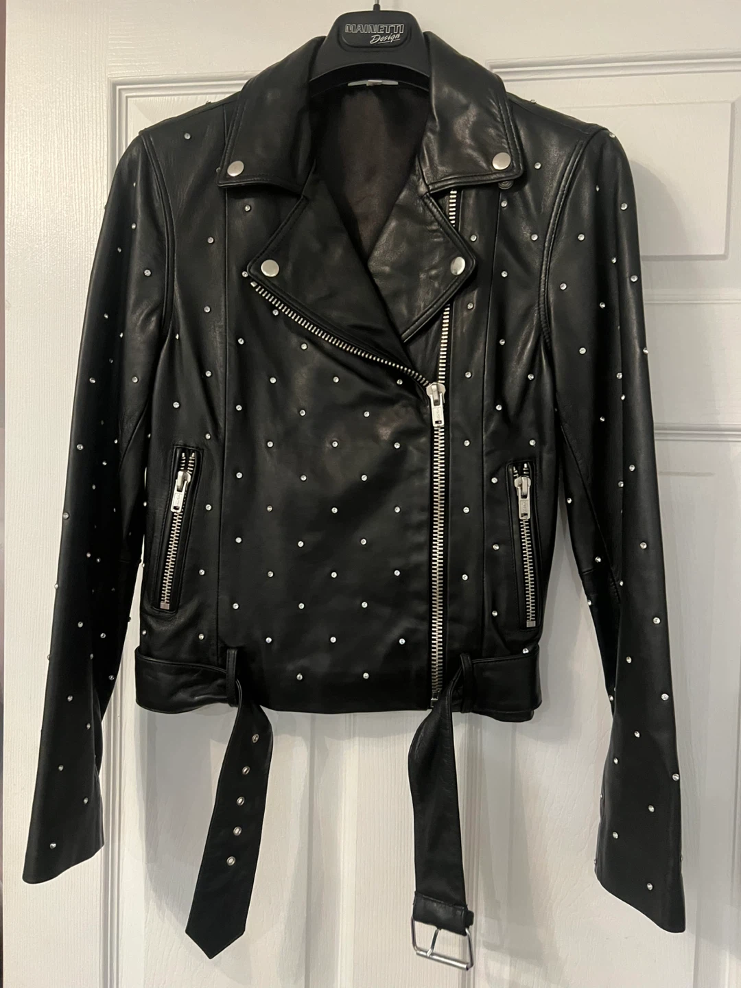 LPA Black Leather Jacket - Size XS - photo 2