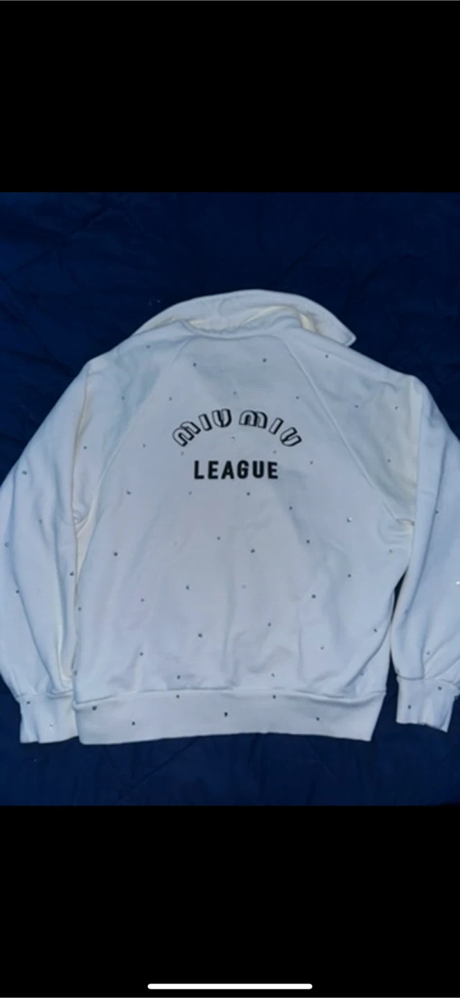 Miu Miu League Embellished Sweatshirt - Size M - photo 2