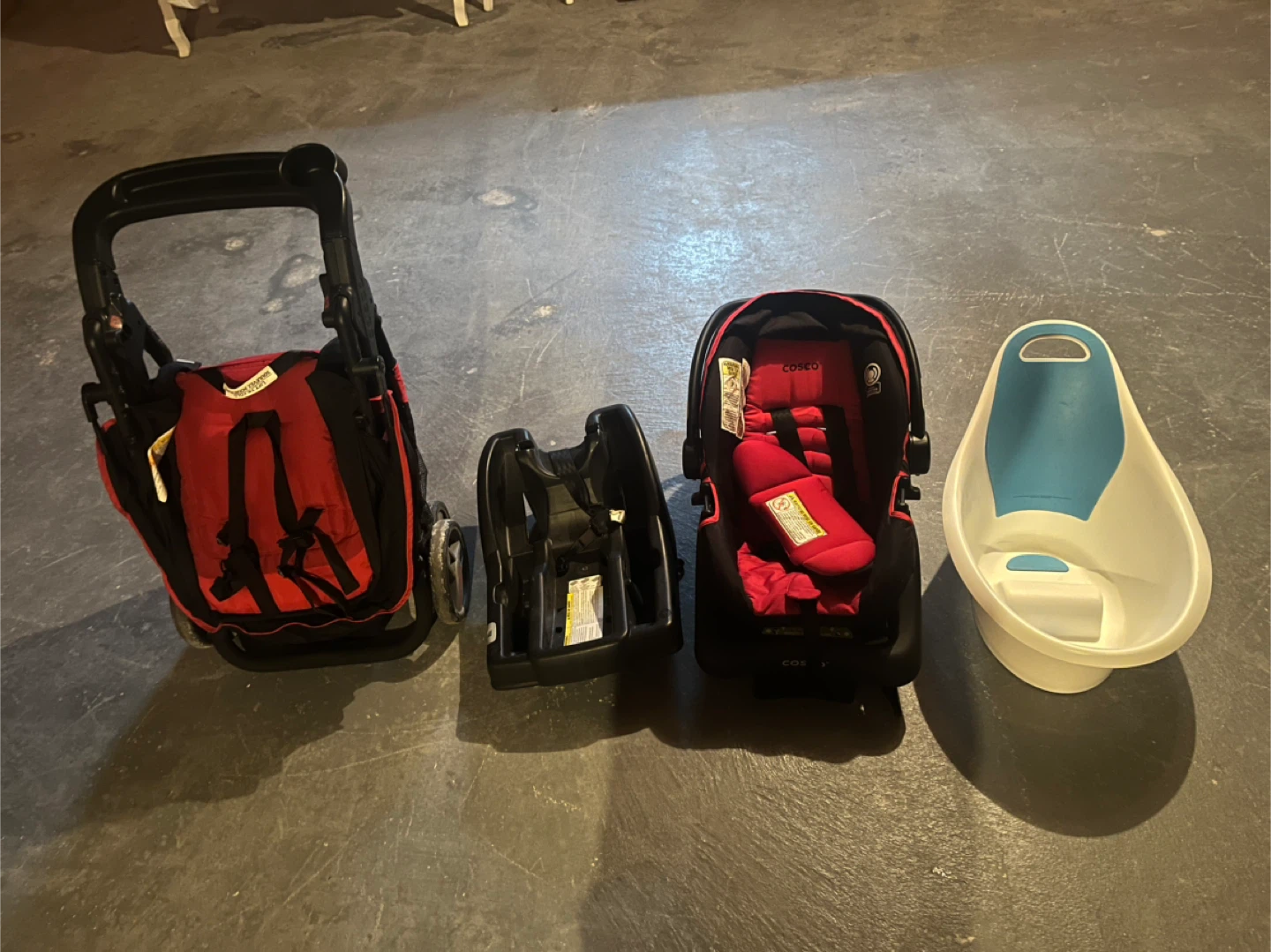 Graco changing table & Cosco car seat/stroller
