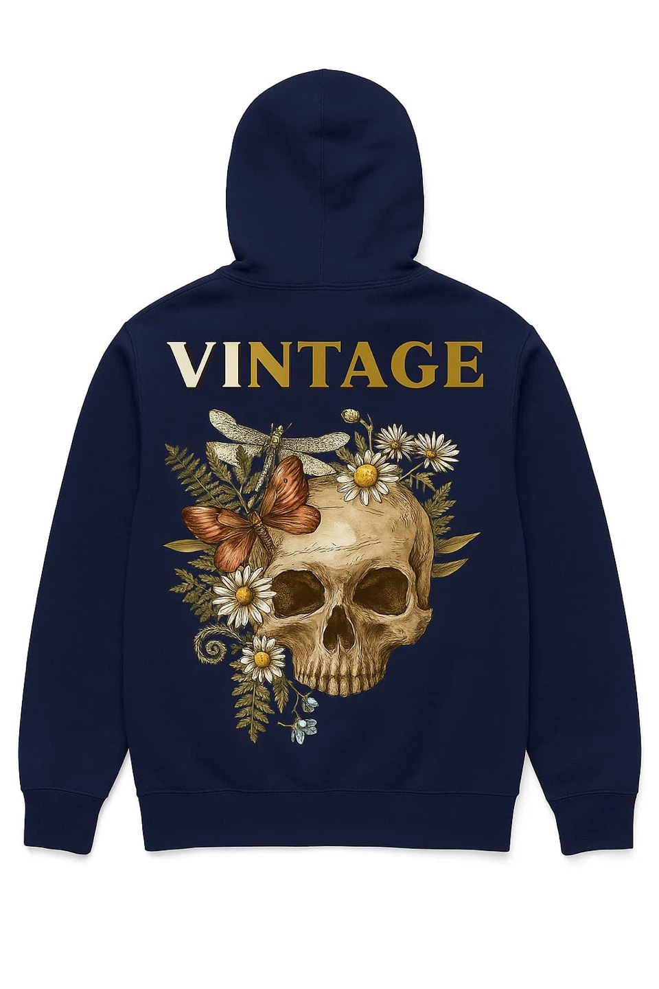 Vintage Skull & Floral Hoodie - photo 5