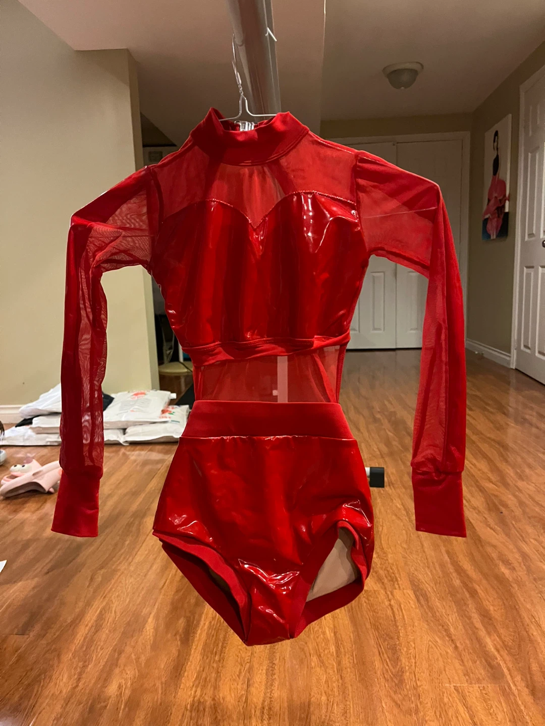 Red dance costume
