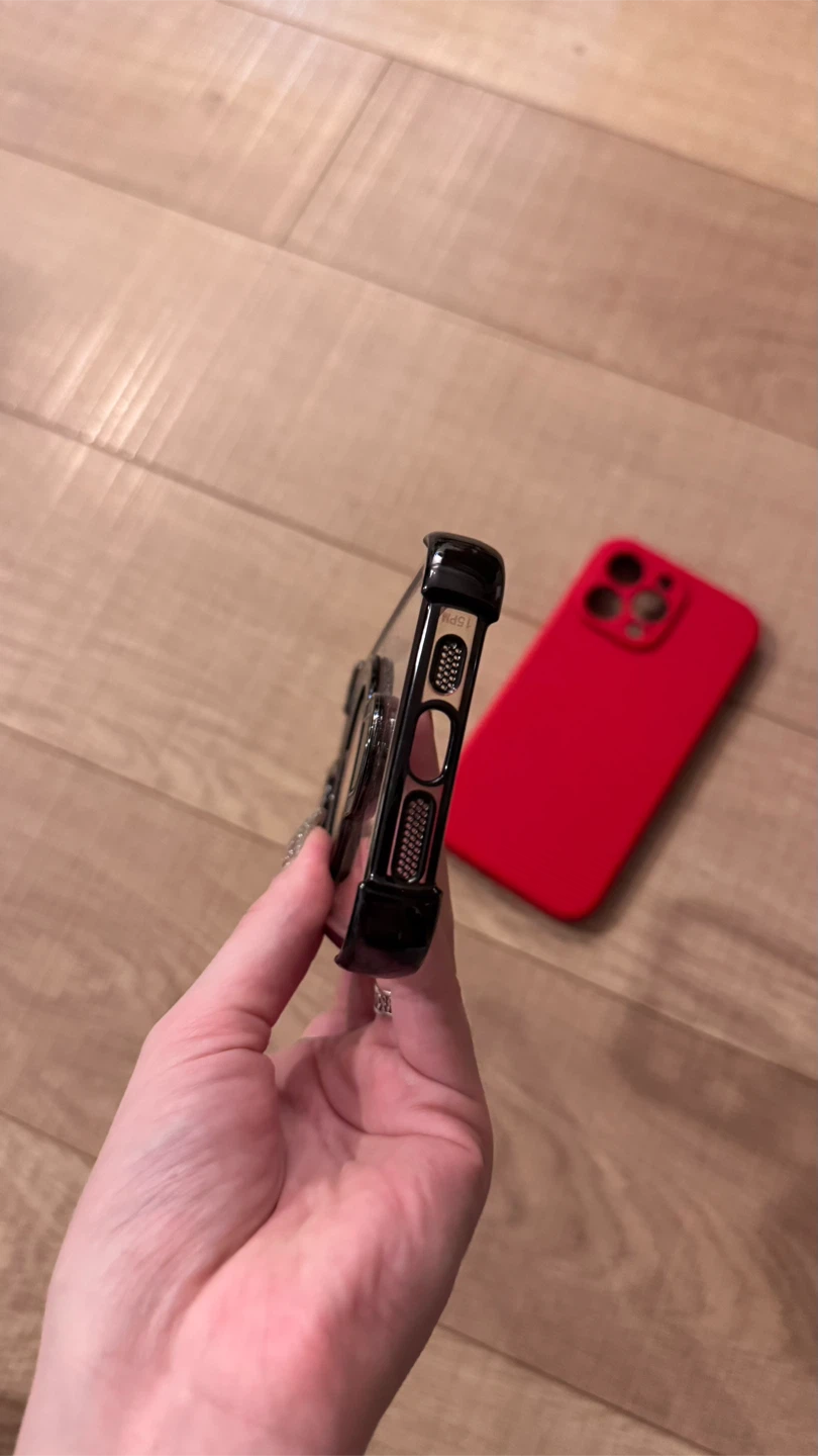 Colnel iPhone 15 Pro Max Case with Ring Holder or soft Red Case - photo 3