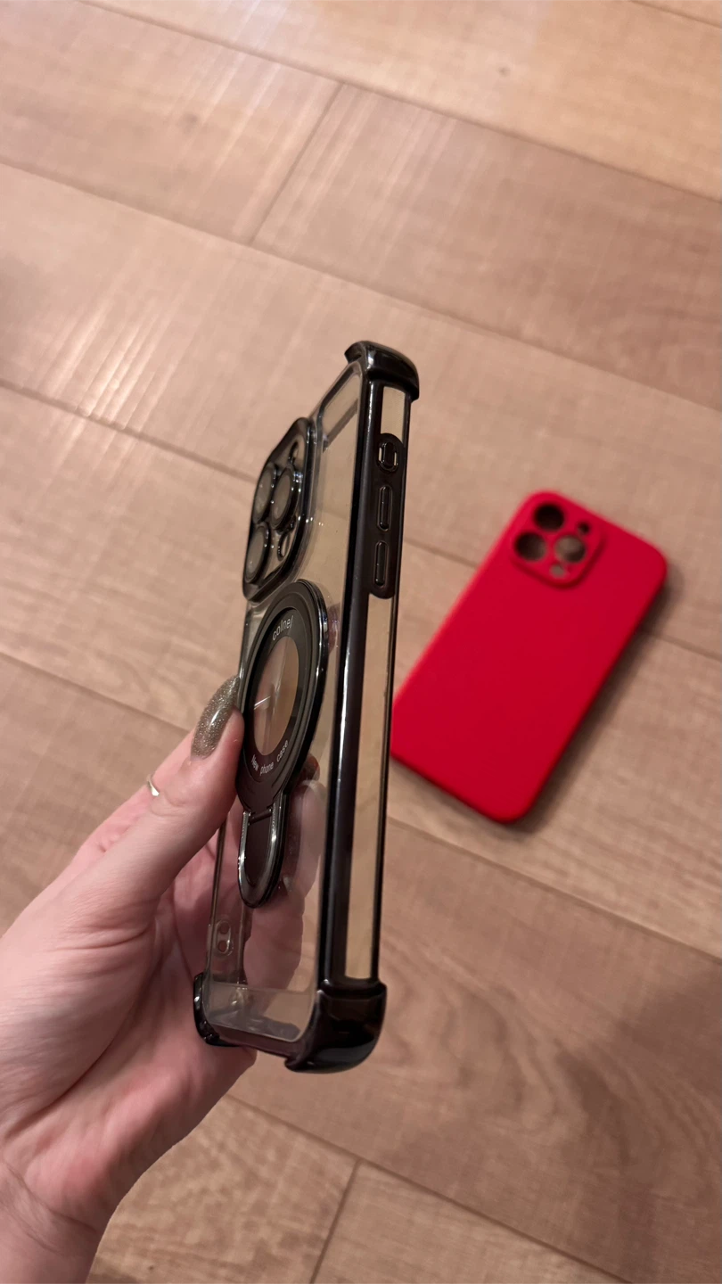 Colnel iPhone 15 Pro Max Case with Ring Holder or soft Red Case - photo 5
