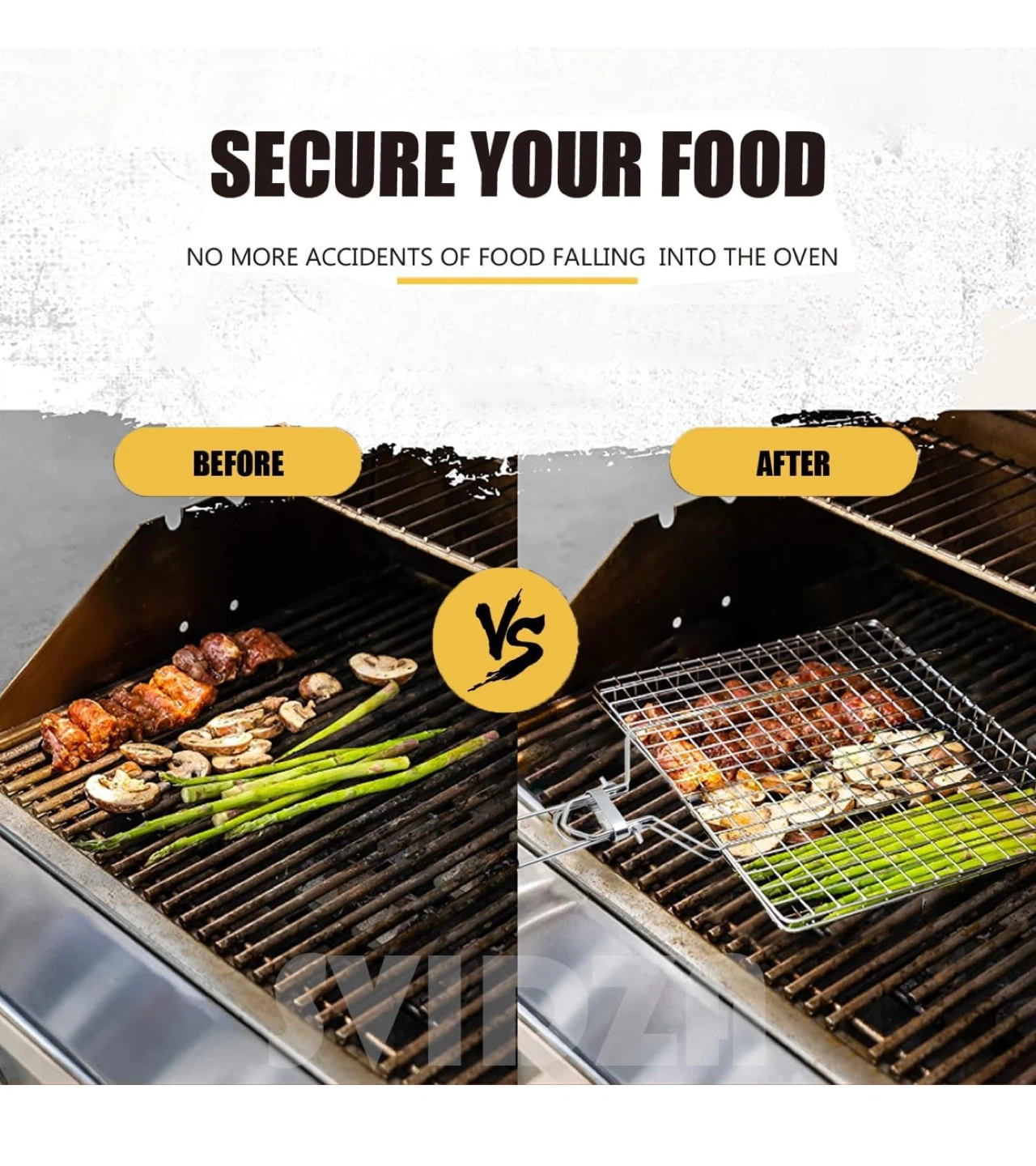 New Grill Basket BBQ Grilling Basket