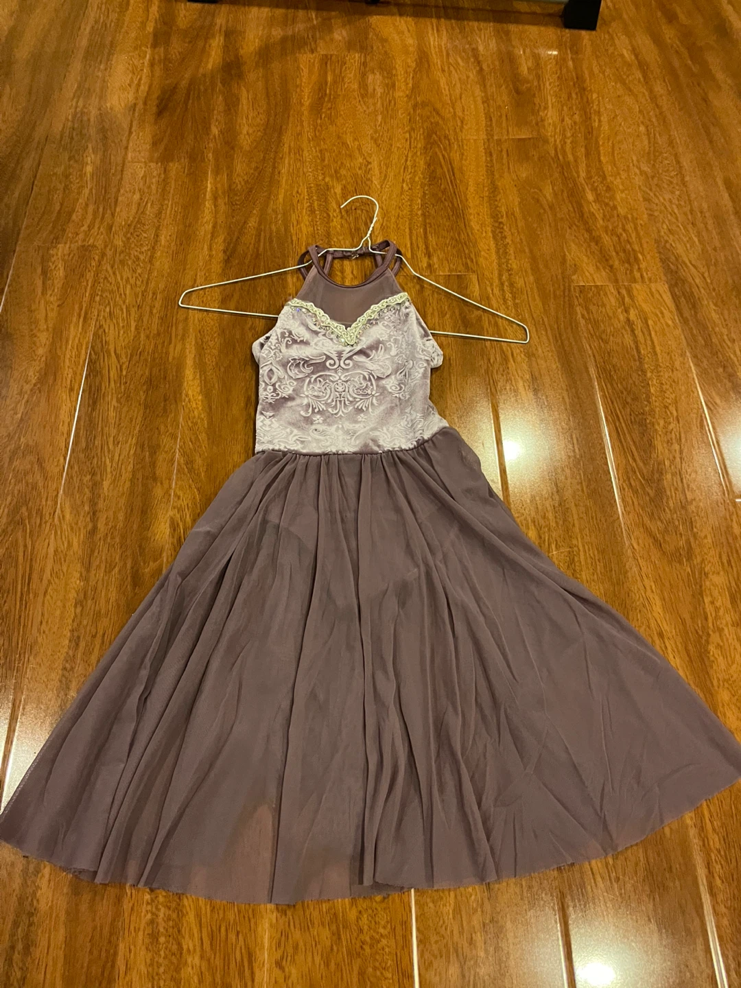 Purple ballet dance costume