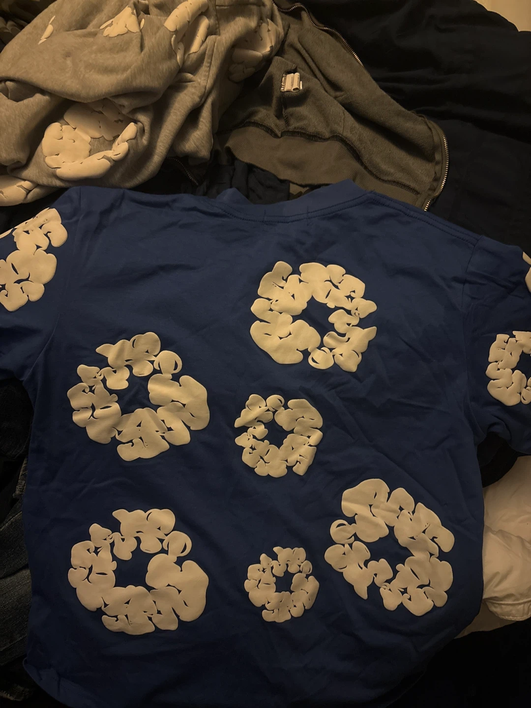 Blue T-shirt denim tee - photo 2