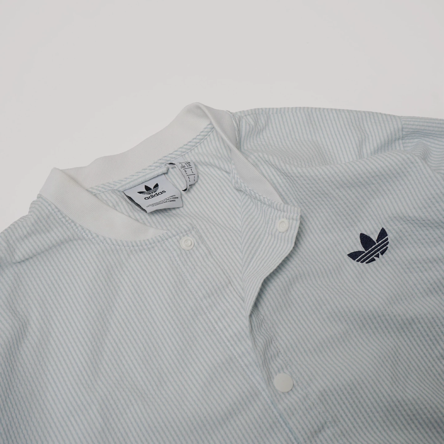 Adidas Originals - Seersucker Coat Striped Button Jacket - photo 2