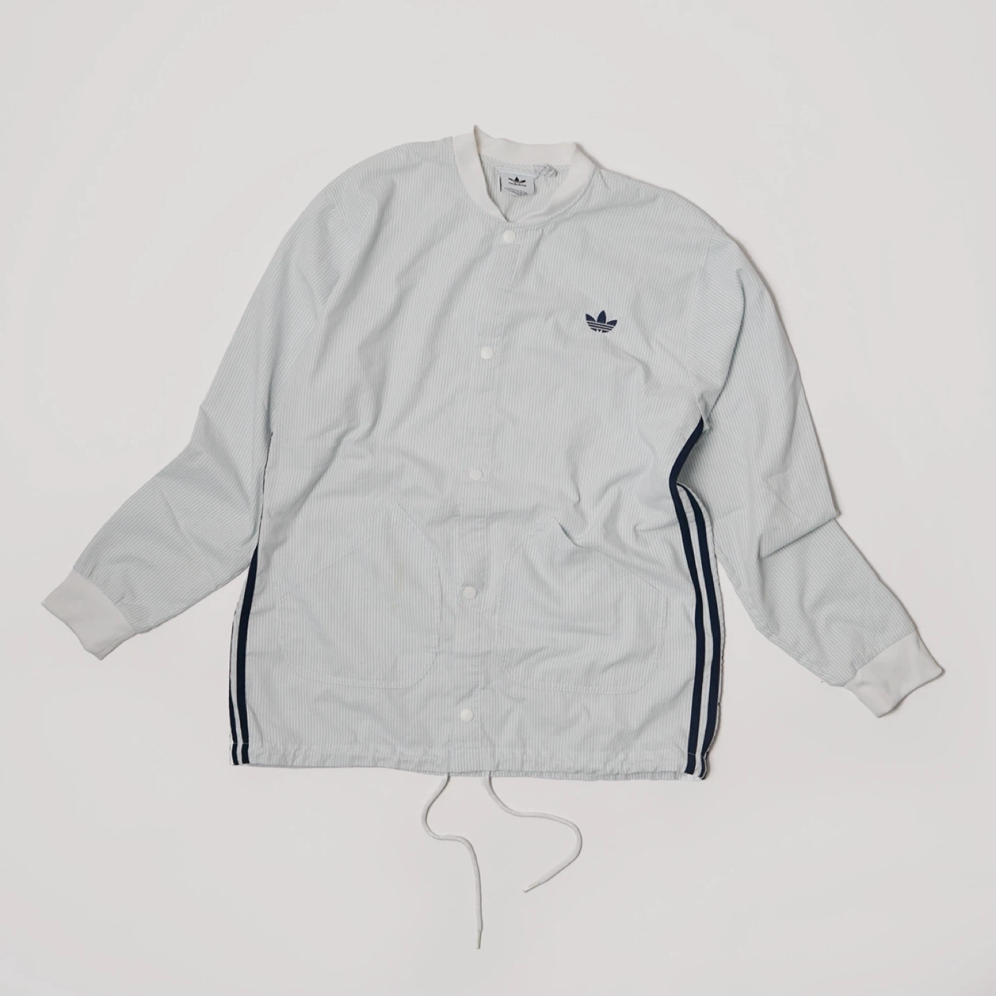 Adidas Originals - Seersucker Coat Striped Button Jacket
