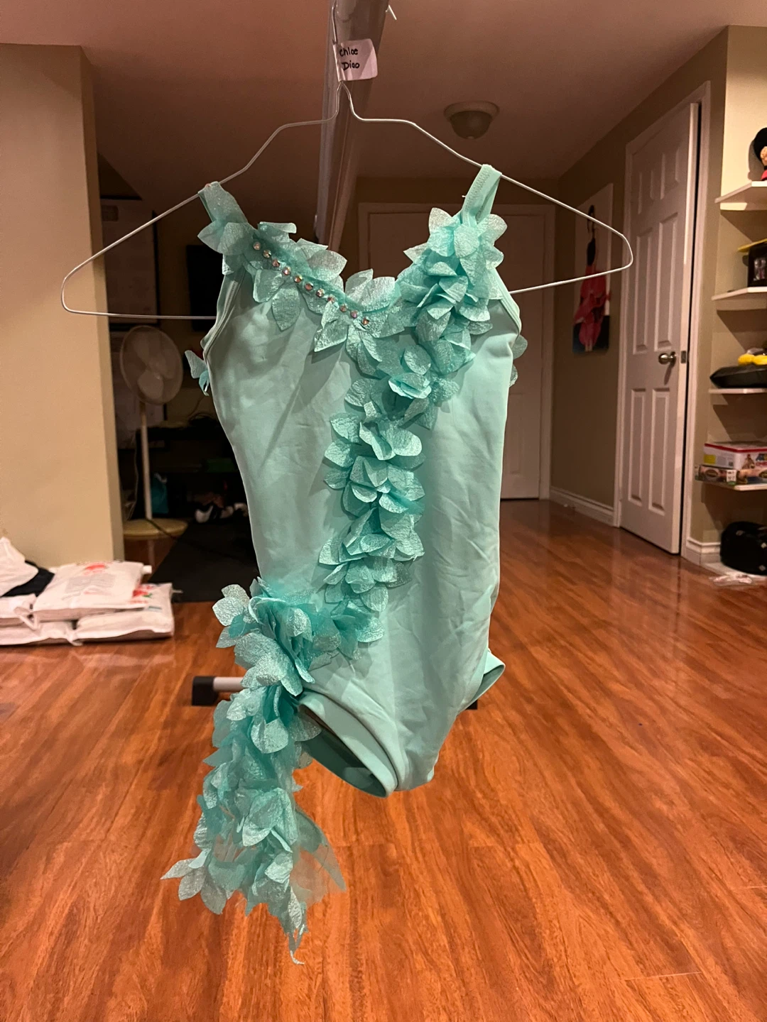 Teal dance costume