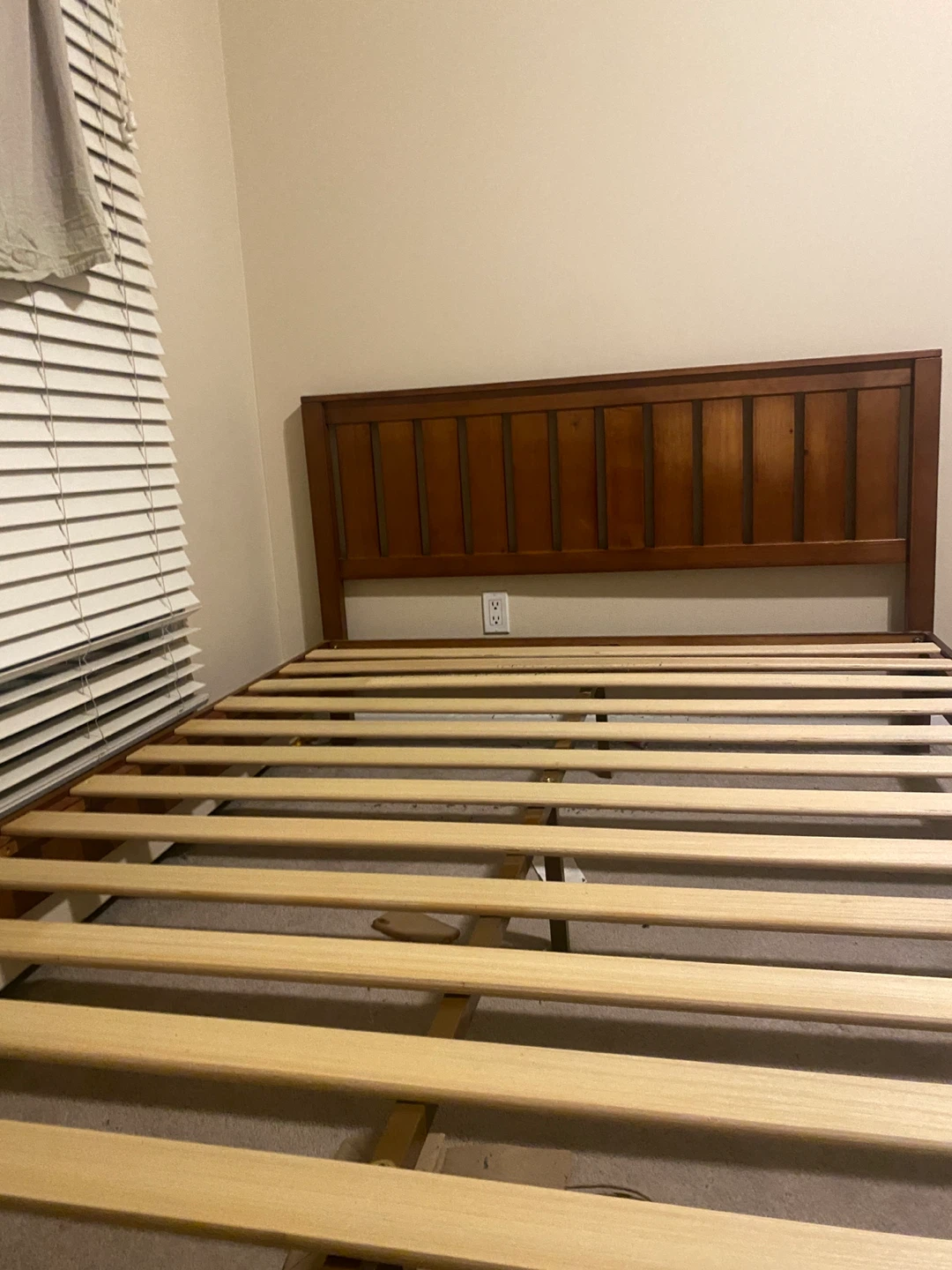 Wooden Bed frame (queen size)