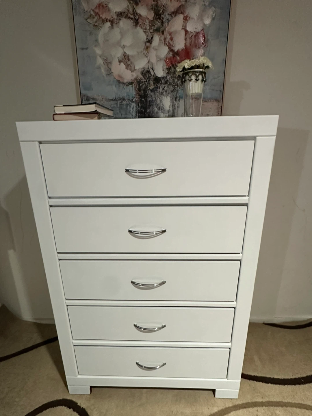 White 5-Drawer Chest - photo 5