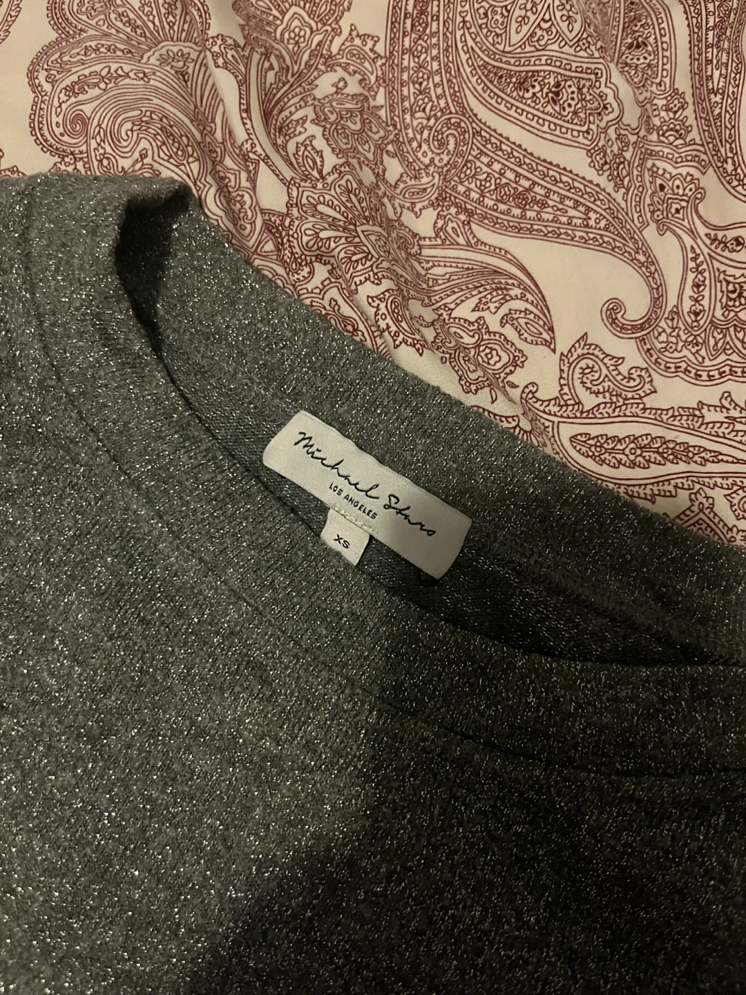 Michael Stars Gray Sparkle Top Size XS - photo 2