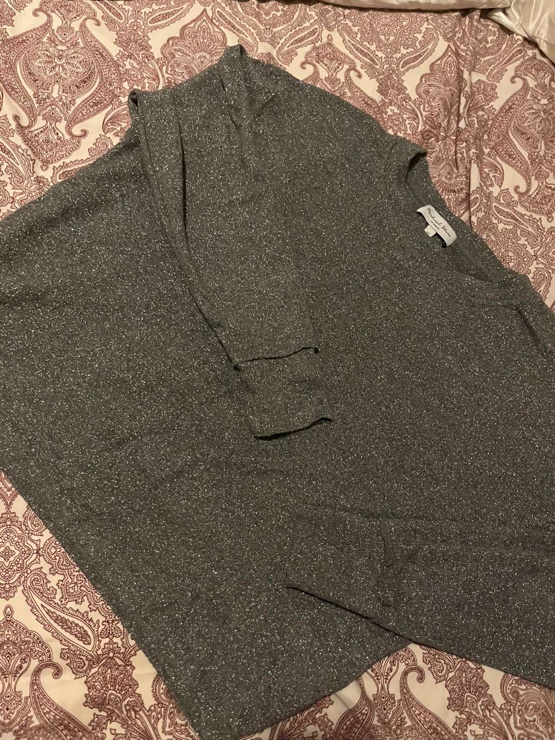 Michael Stars Gray Sparkle Top Size XS - photo 3
