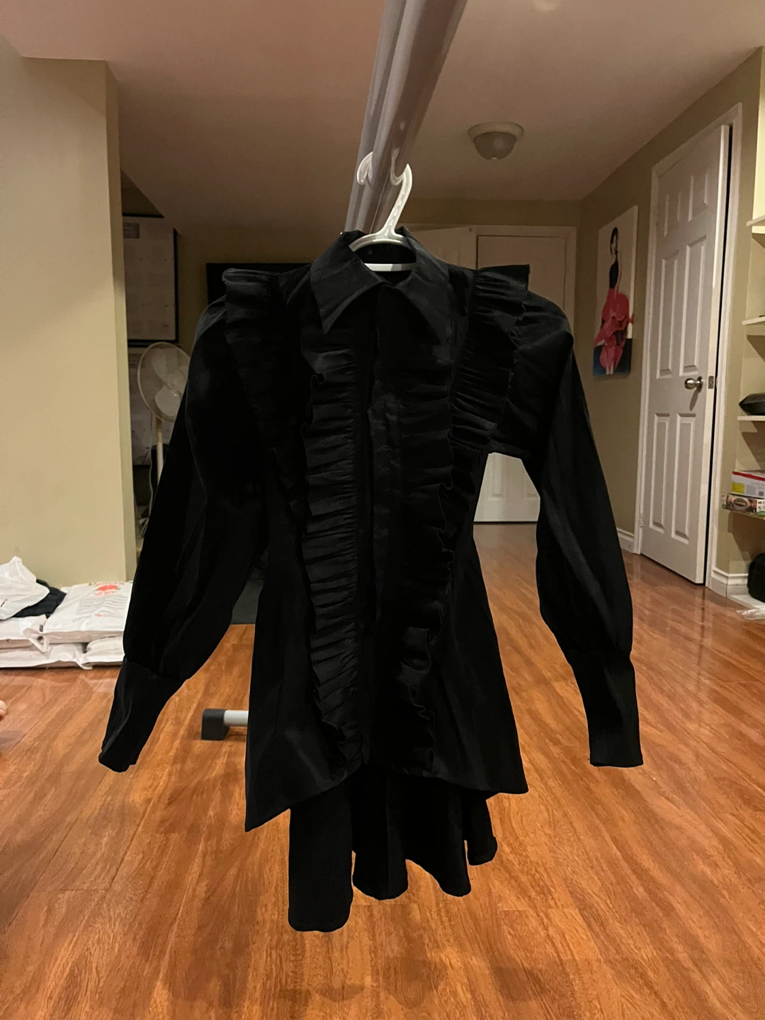 Black coat dance costume