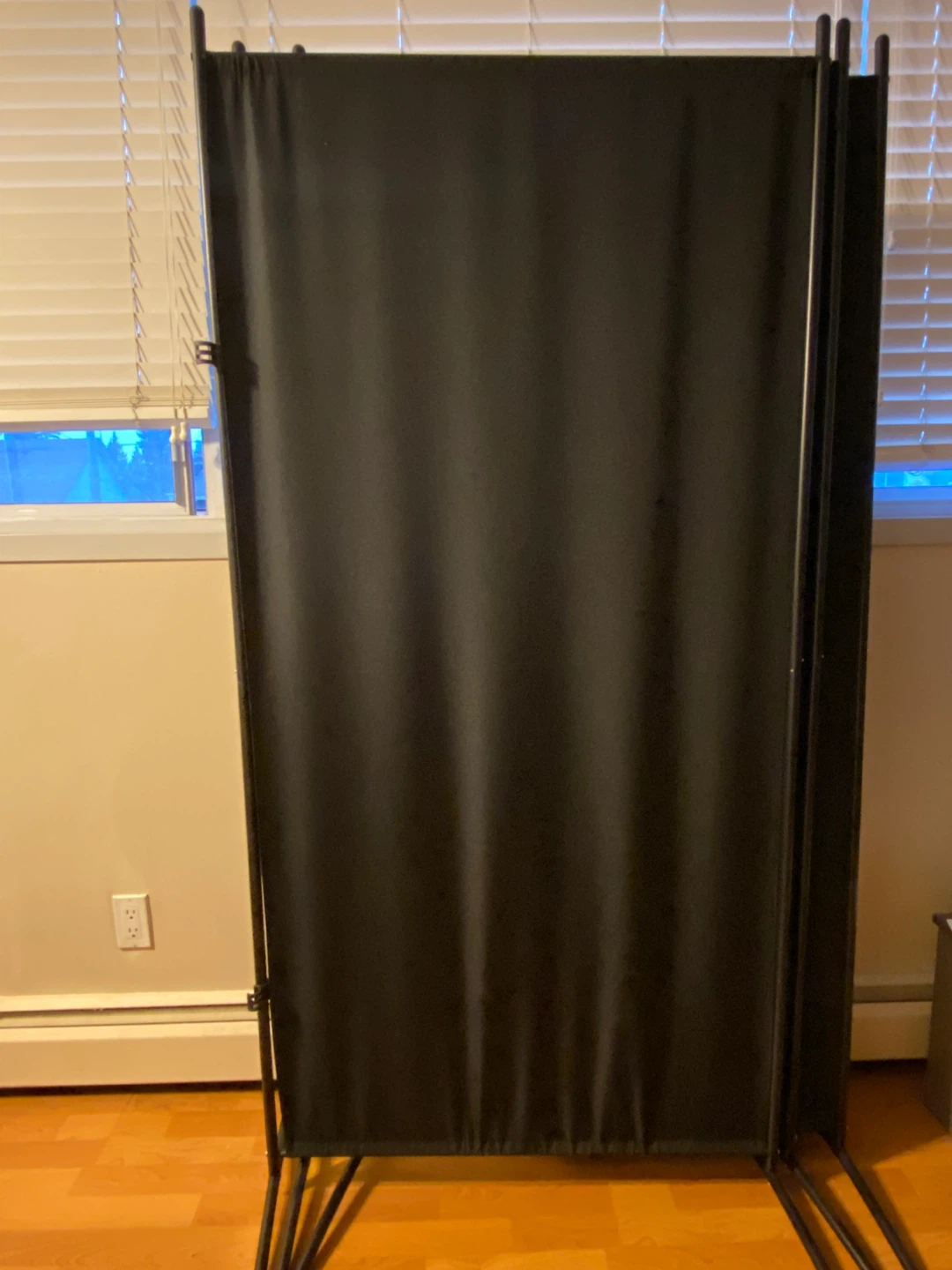 3 Black Folding Privacy Screen Room Divider