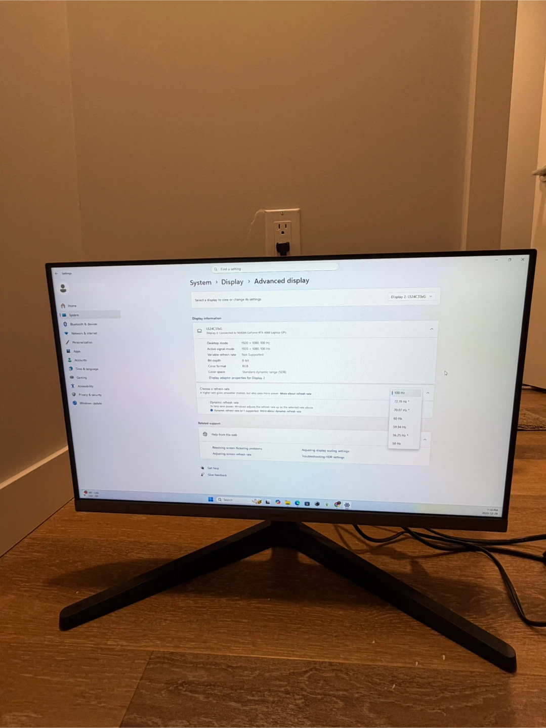 Samsung Essential 24" FHD 100Hz Monitor