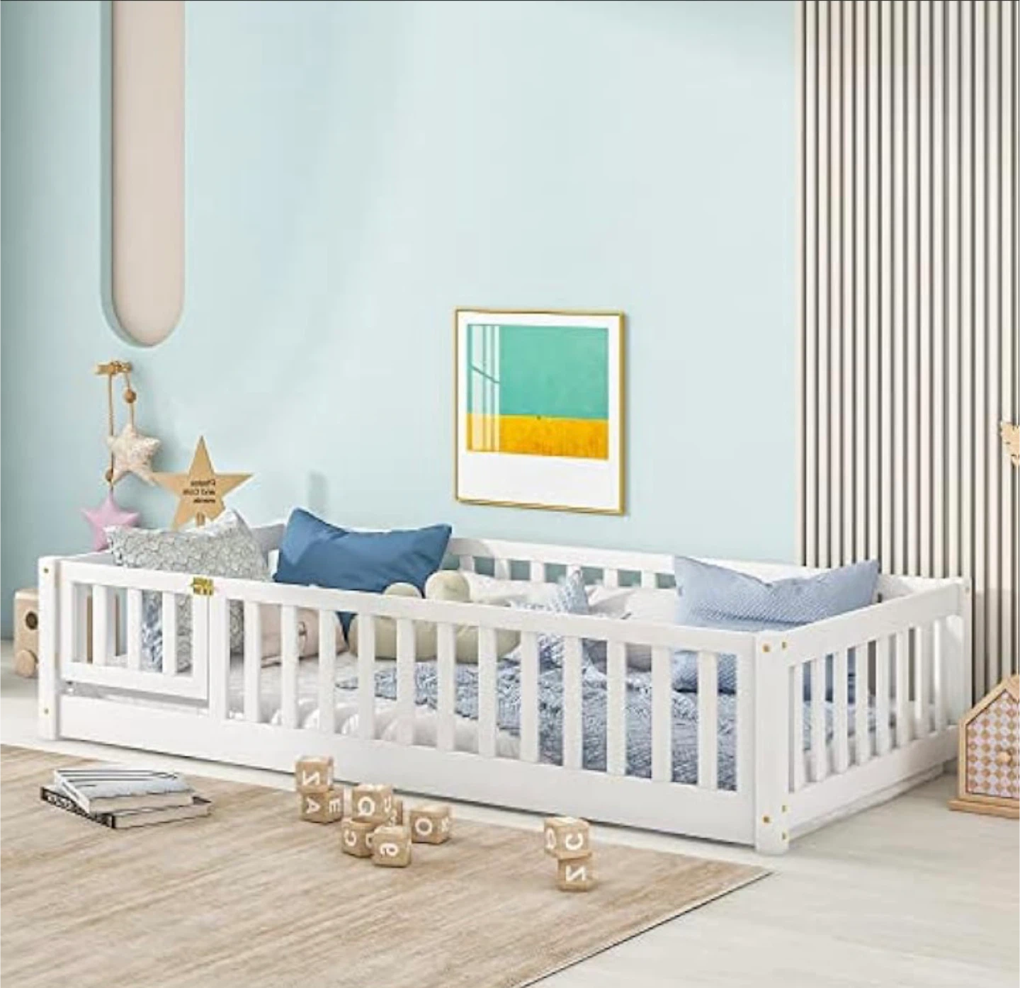 Twin Size Playpen bed -White - photo 2