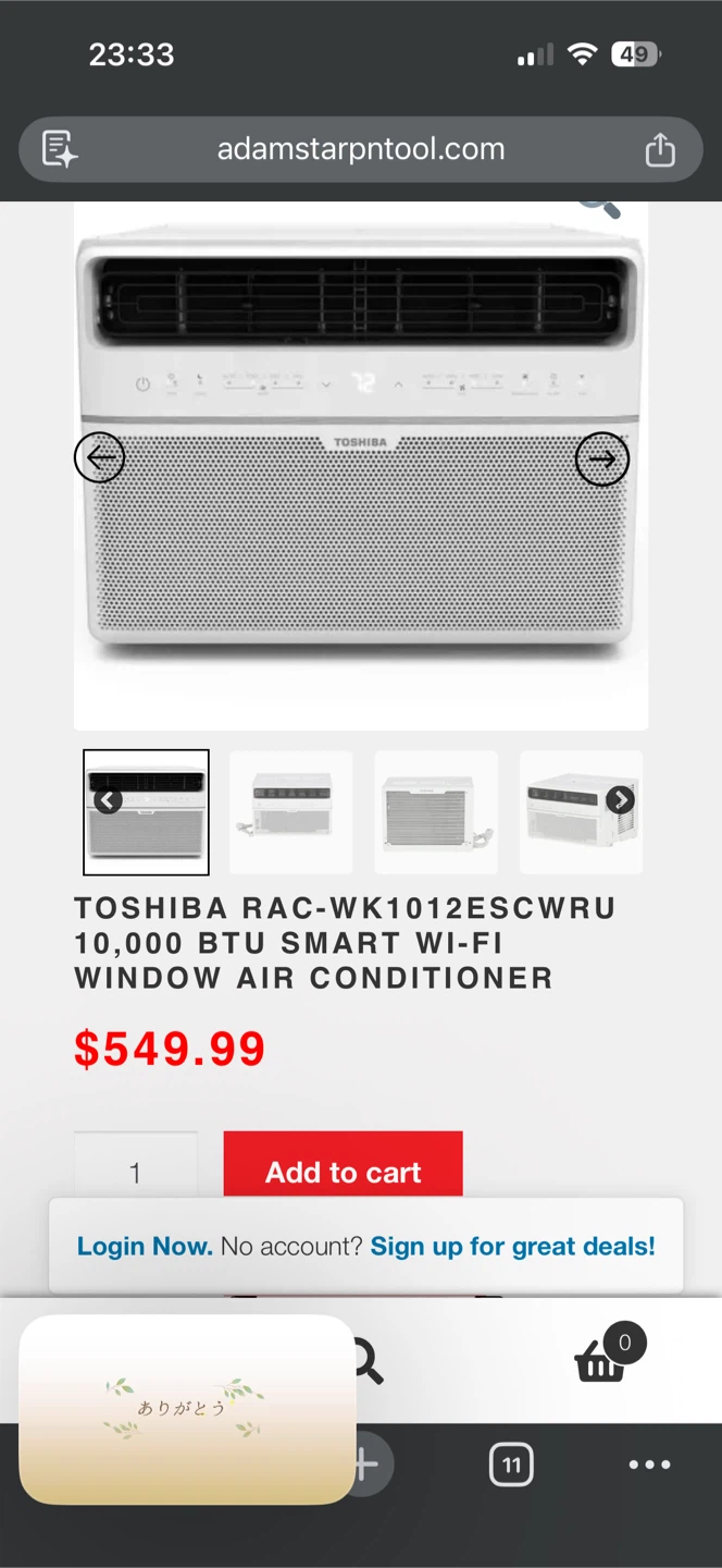Toshiba 10,000 BTU Smart Wi-Fi Window AC - photo 3