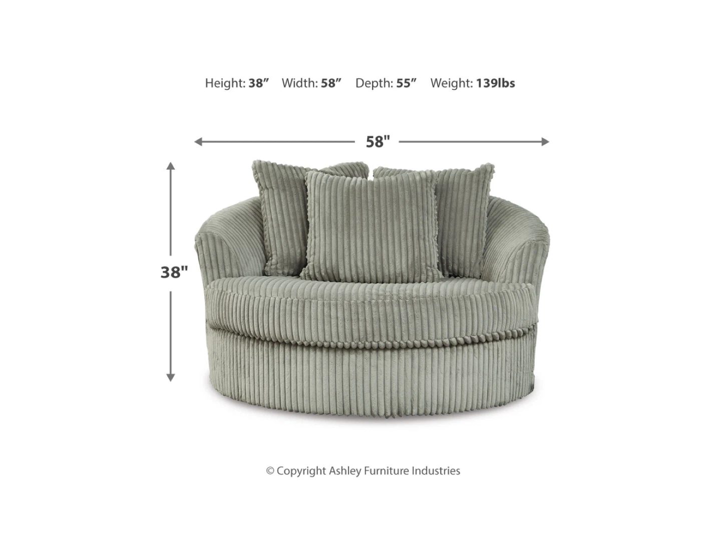 Ashley Furniture Swivel Accent Chair - New!
