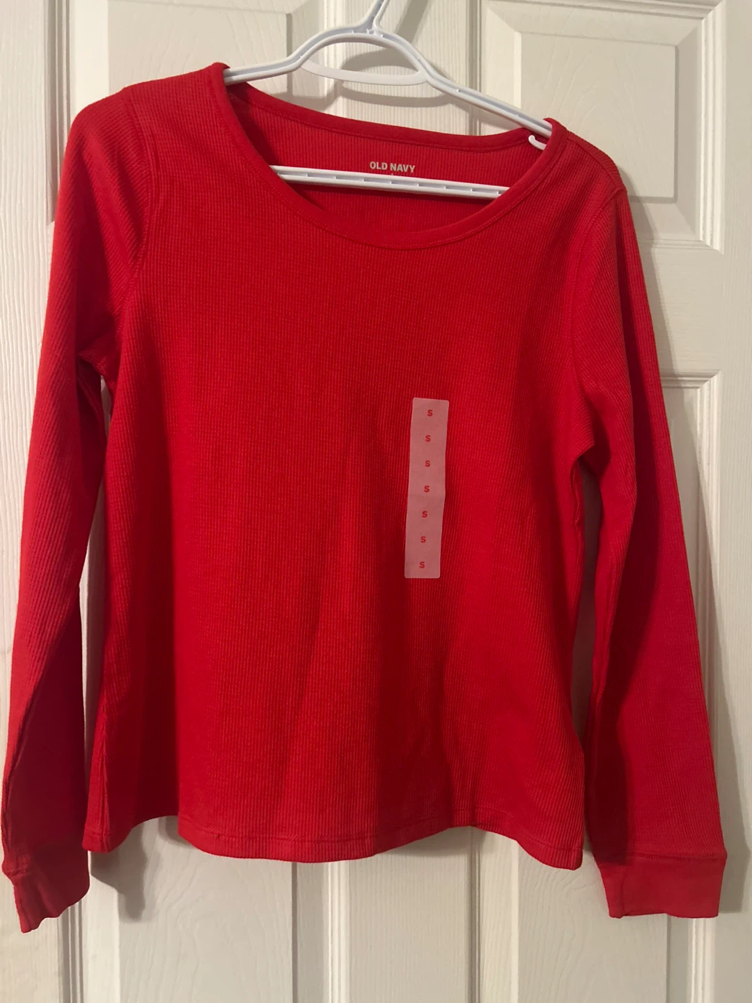 Red Long Sleeve Top - Size S