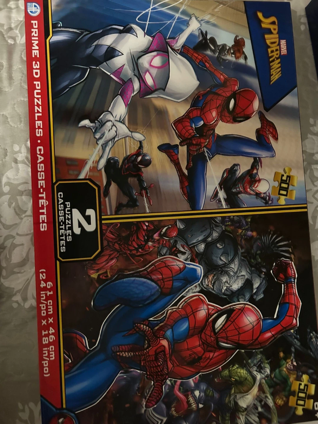 Marvel Spider-Man Prime 3D Puzzles (2 x 500)