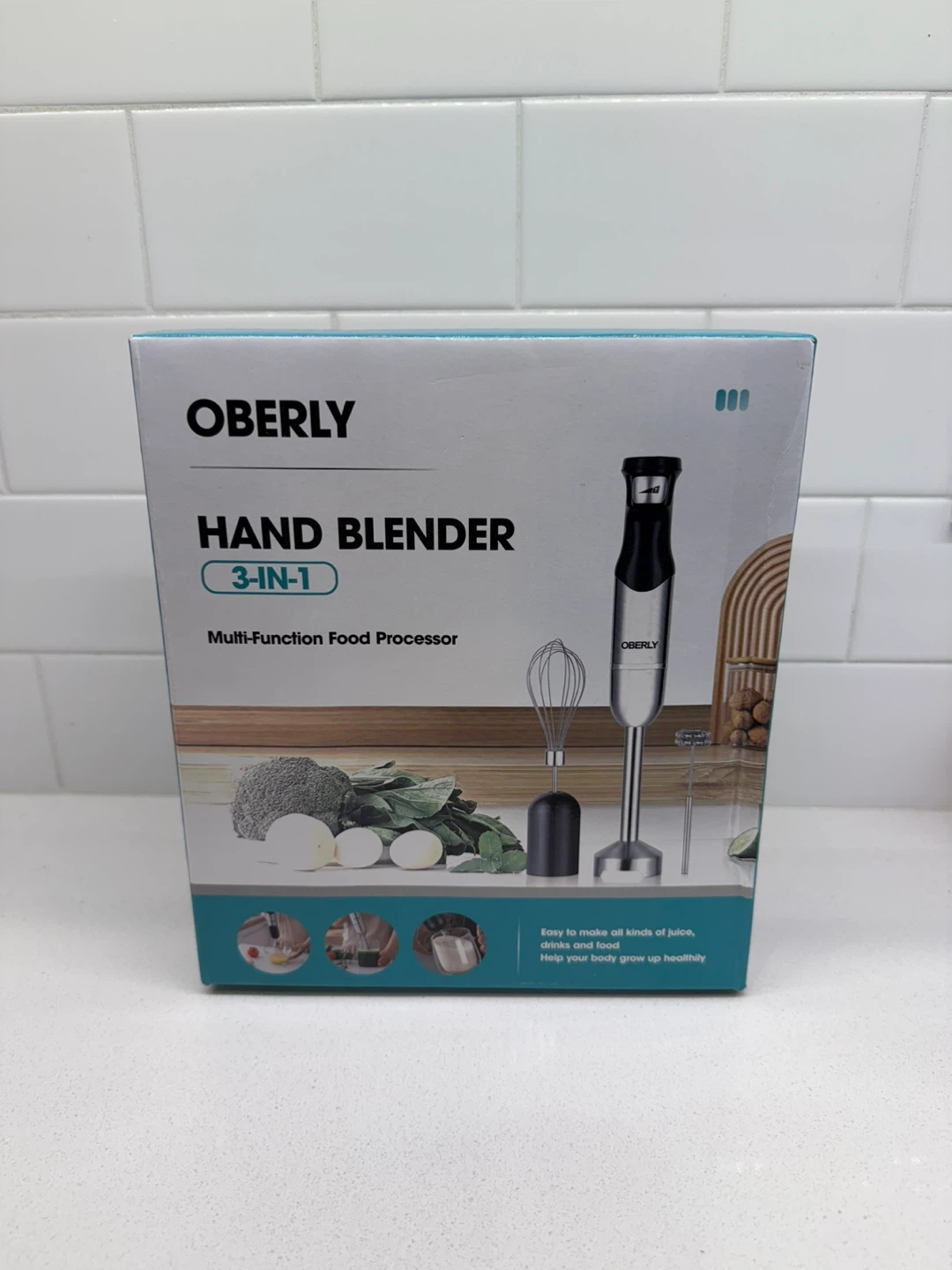 Oberly 3-in-1 Hand Blender - Multi-Function Food Processor