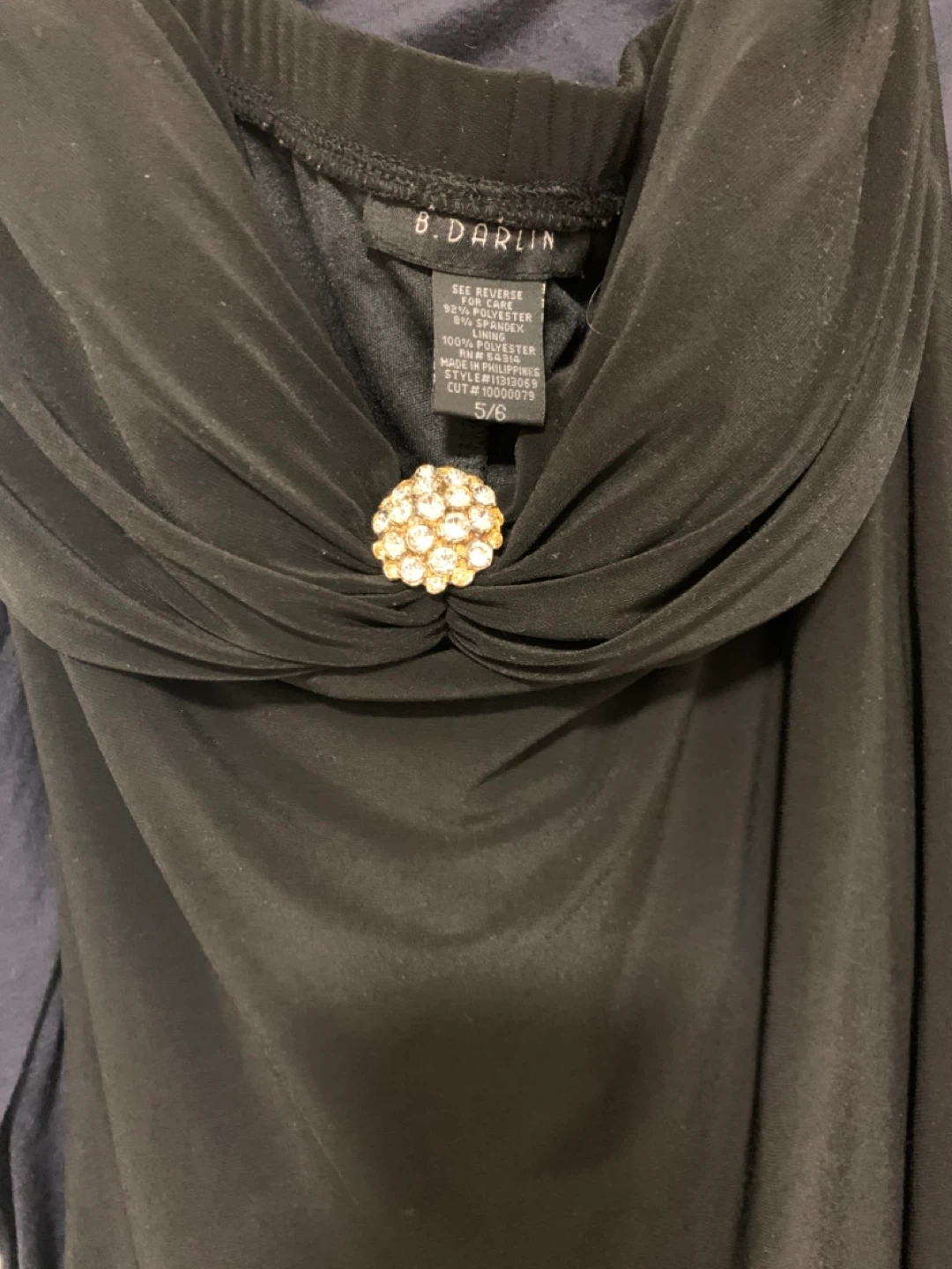 B Darlin Black Dress - Size 5/6 - photo 2