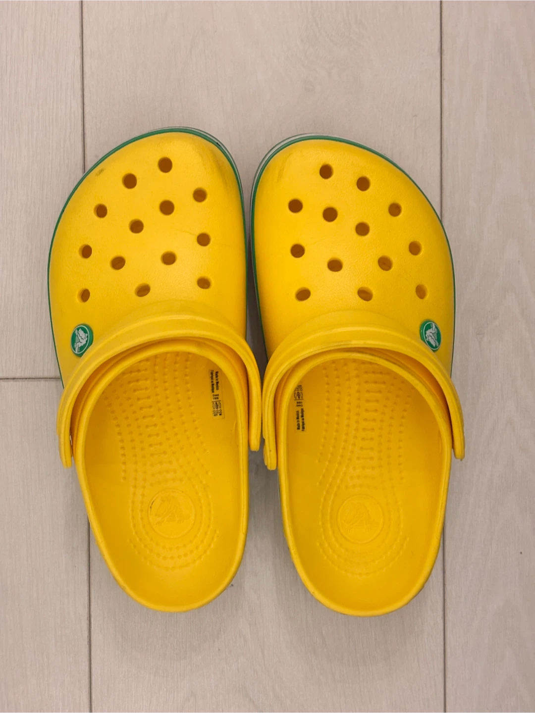 Yellow Crocs Classic Clogs