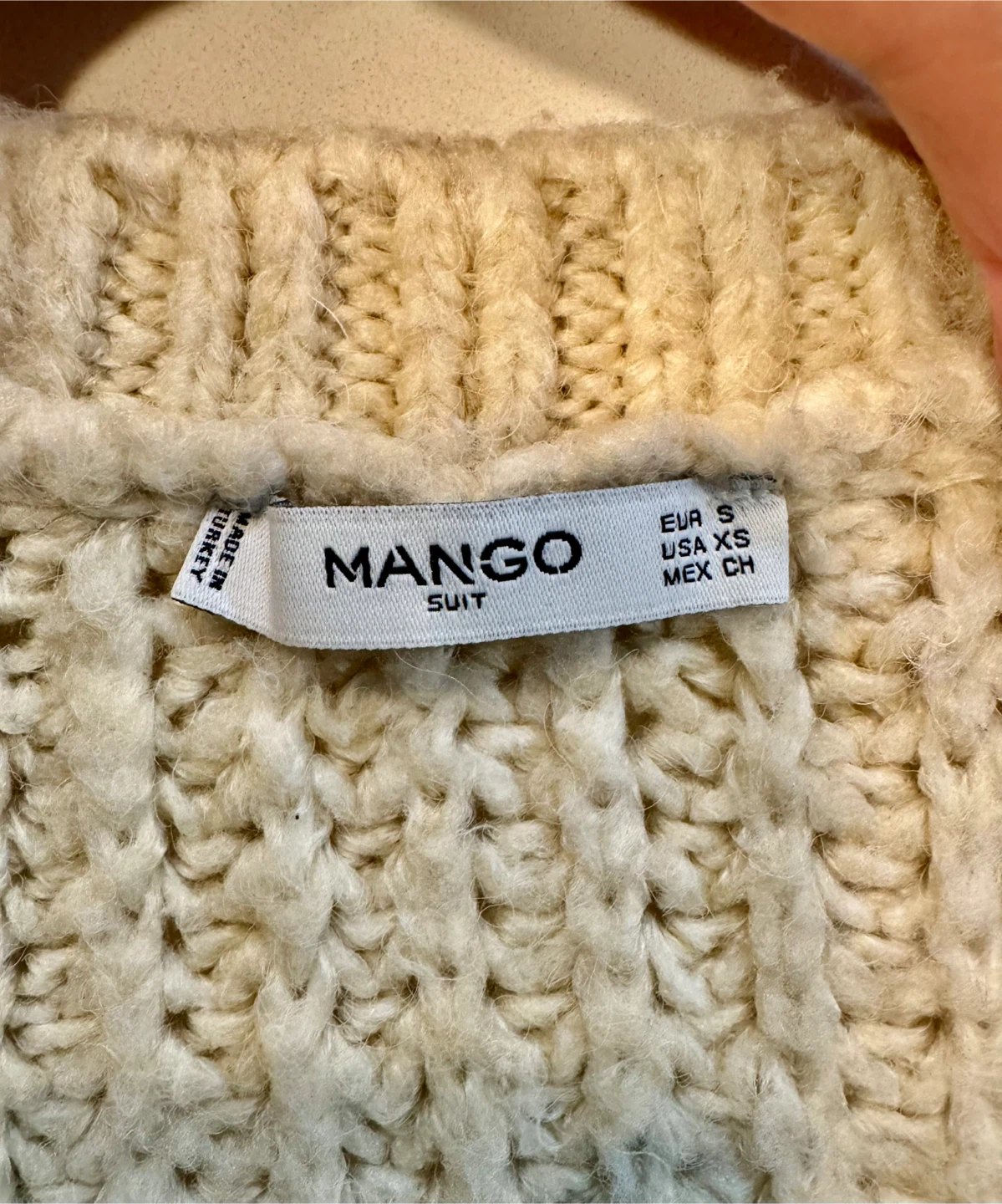 Mango Suit Cream Knit Sweater_Size USA: XS(EUR: S) - photo 3