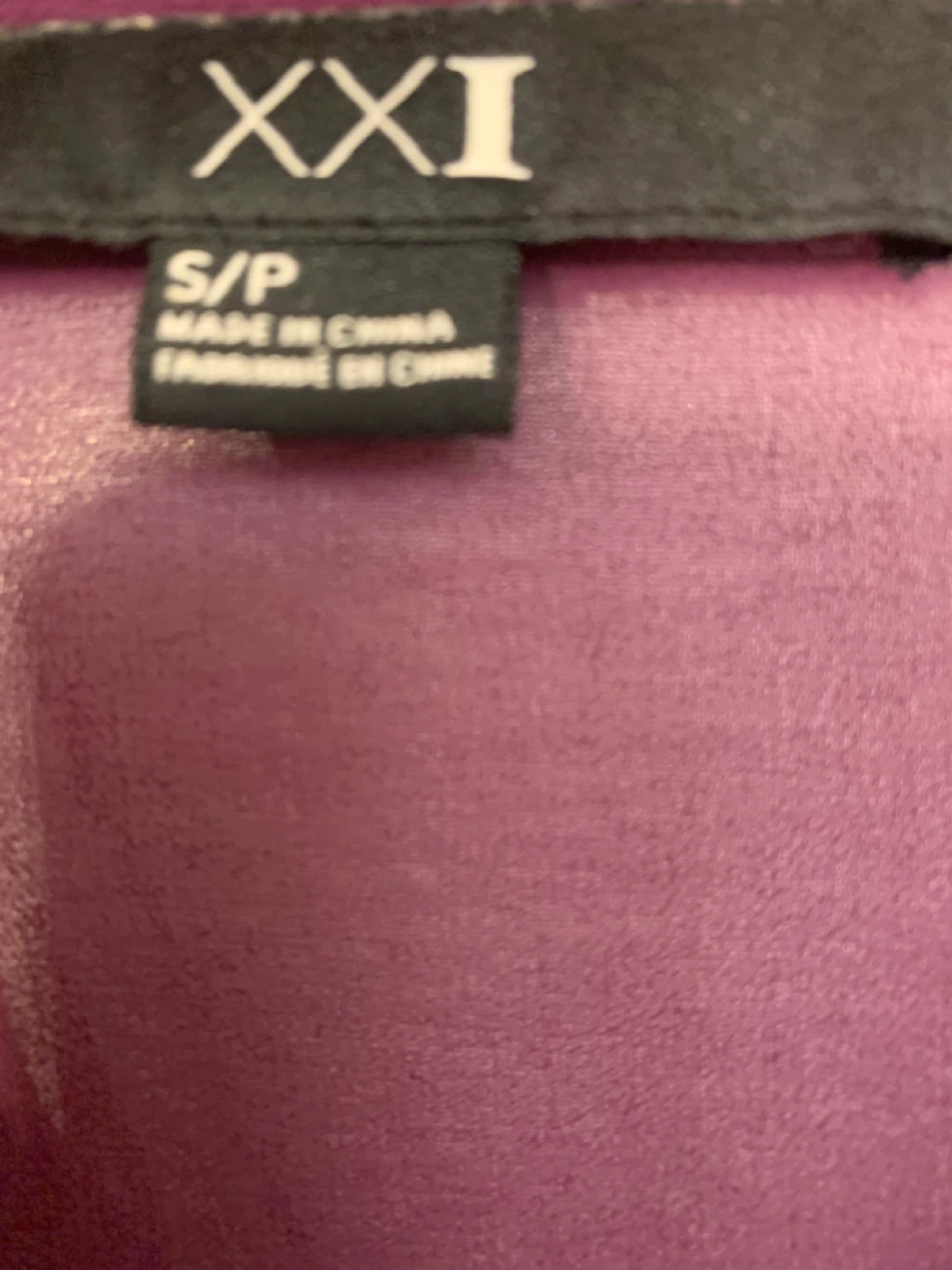 XXI Purple Blouse - Size S - photo 2