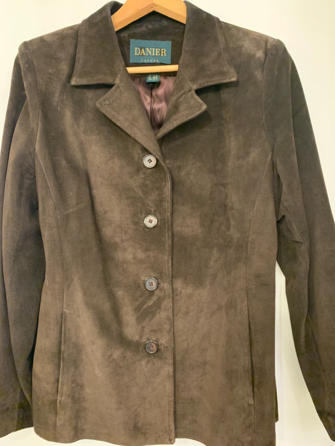 Danier Canada Brown Suede Jacket - Size L