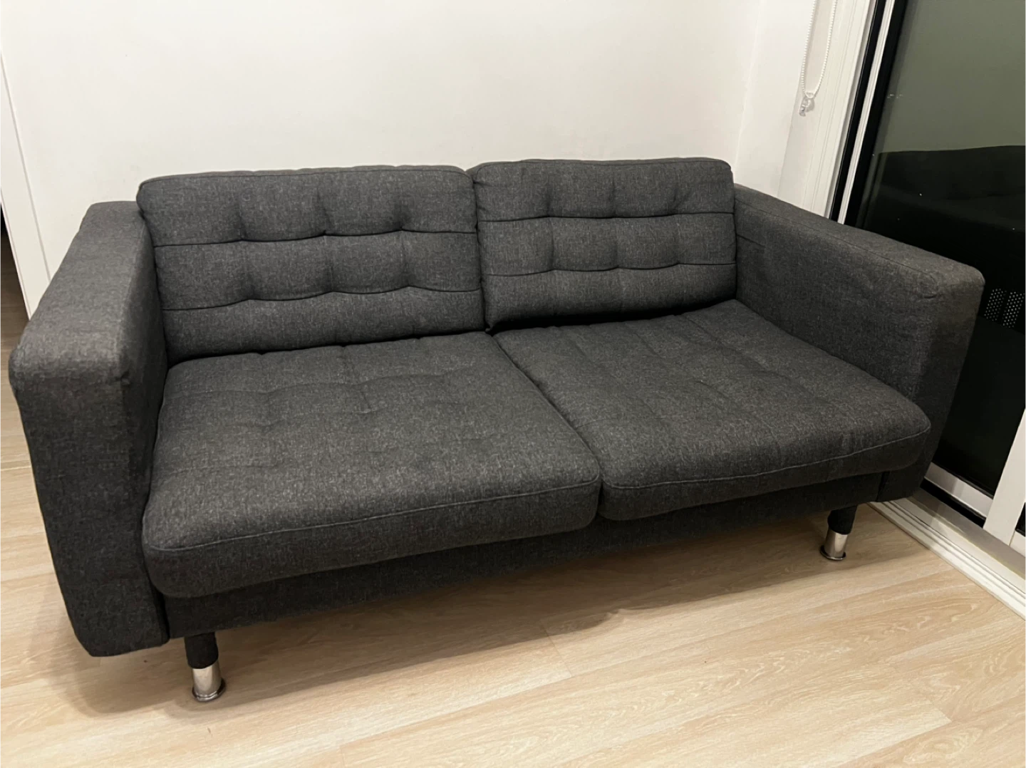 Grey Loveseat Sofa - photo 2