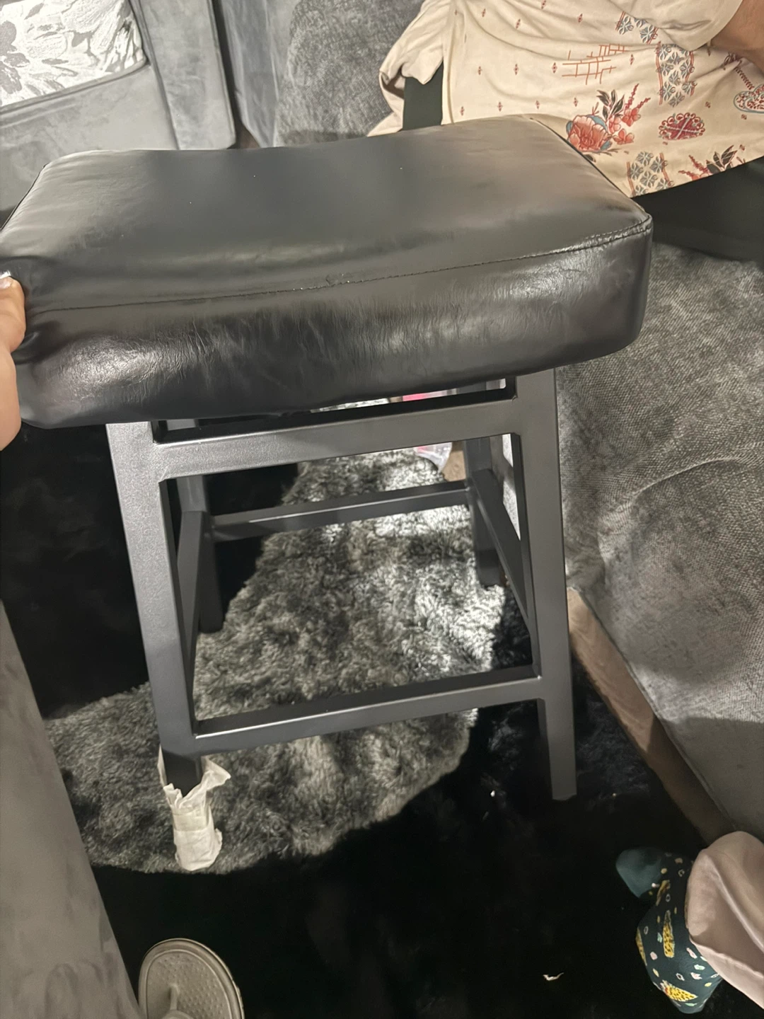 Black Swivel Bar Stool