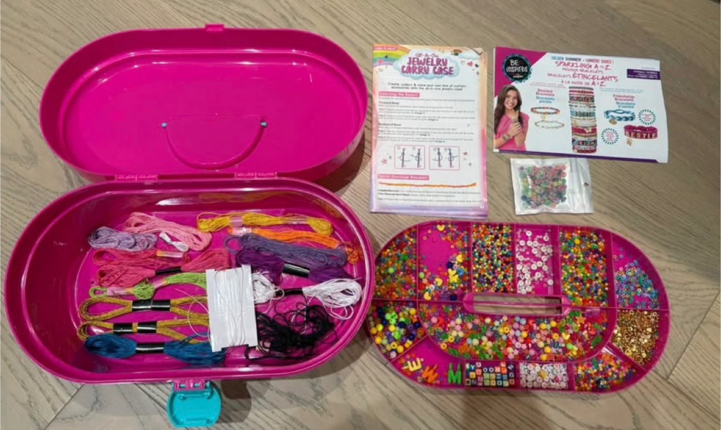 Kids Bracelet making Carry Case