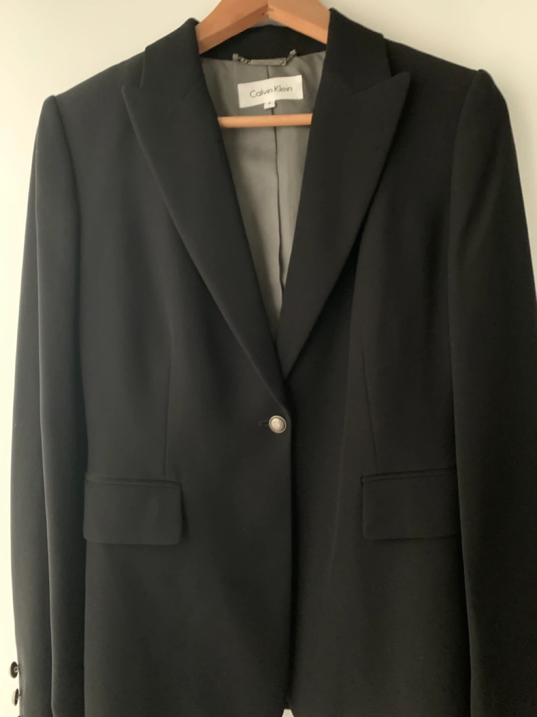 Calvin Klein Black Blazer - Size 4 - photo 3