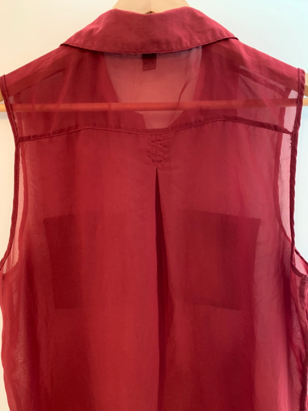 Streetwear Society Burgundy Sleeveless Blouse - L/G - photo 3