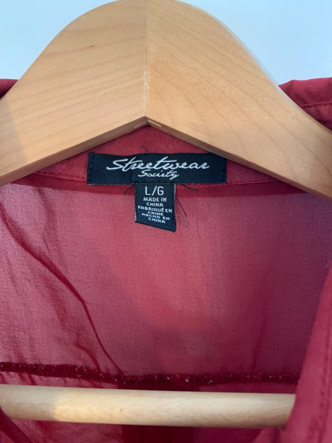 Streetwear Society Burgundy Sleeveless Blouse - L/G - photo 5