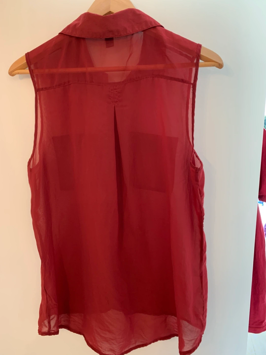 Streetwear Society Burgundy Sleeveless Blouse - L/G - photo 4