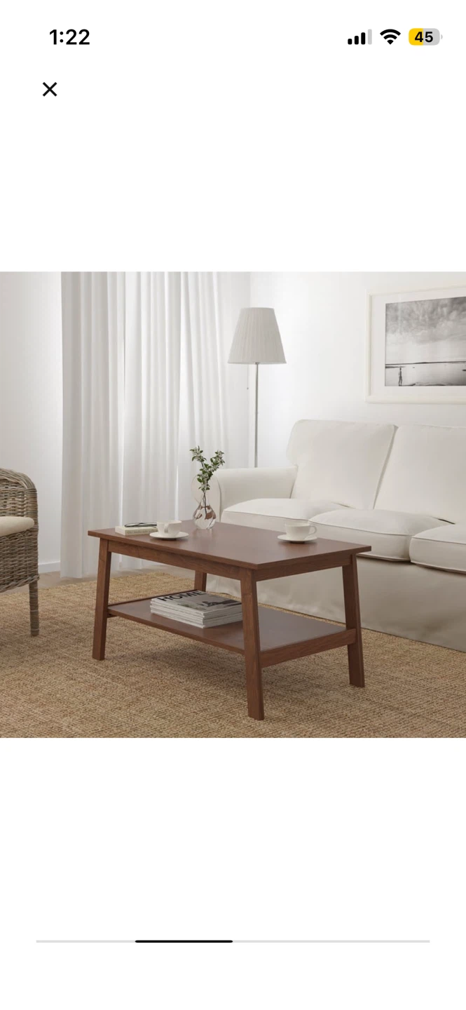 Ikea Coffee Table, Brown, 90x55cm