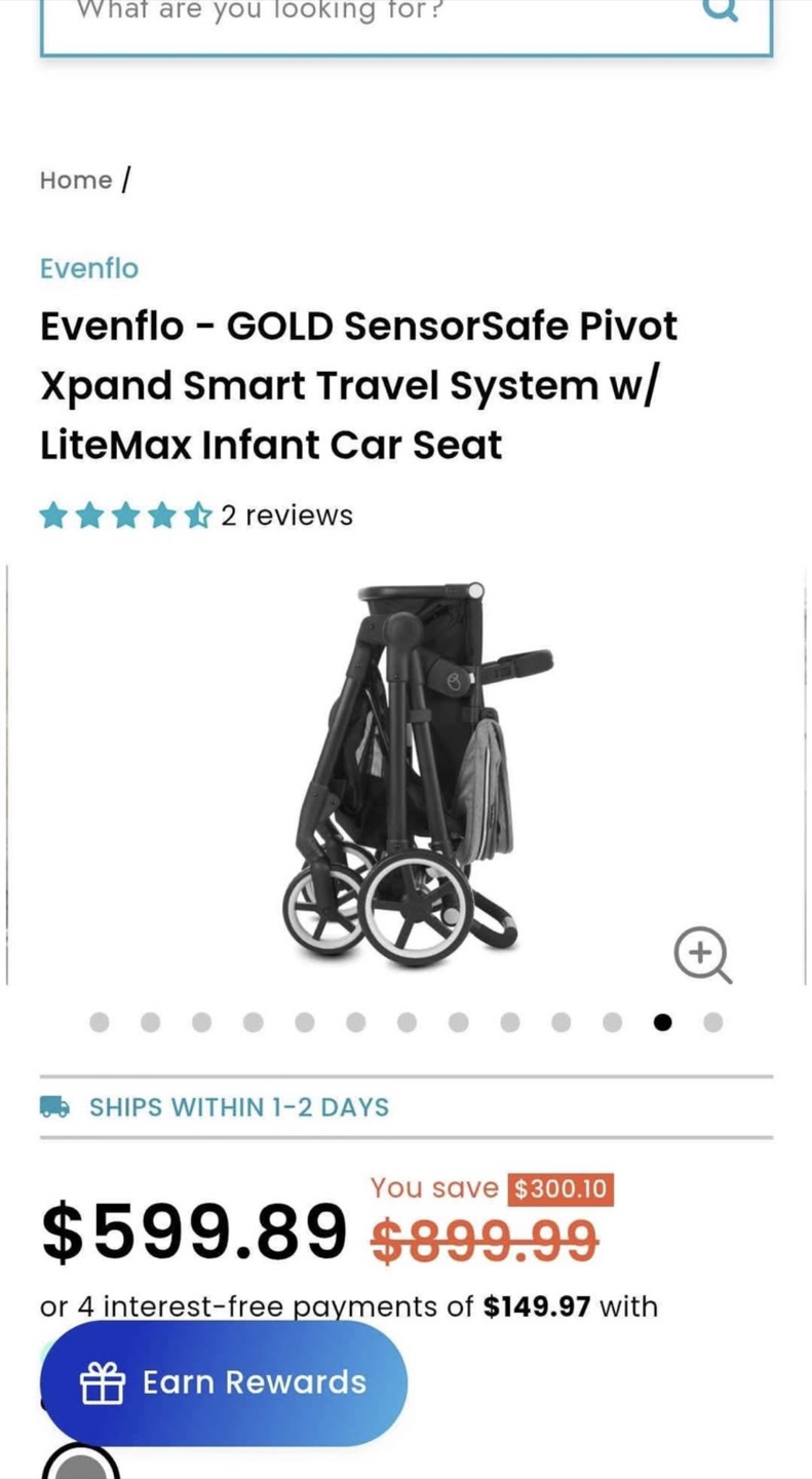 Evenflo Gold SensorSafe Pivot Xpand Travel System - photo 3
