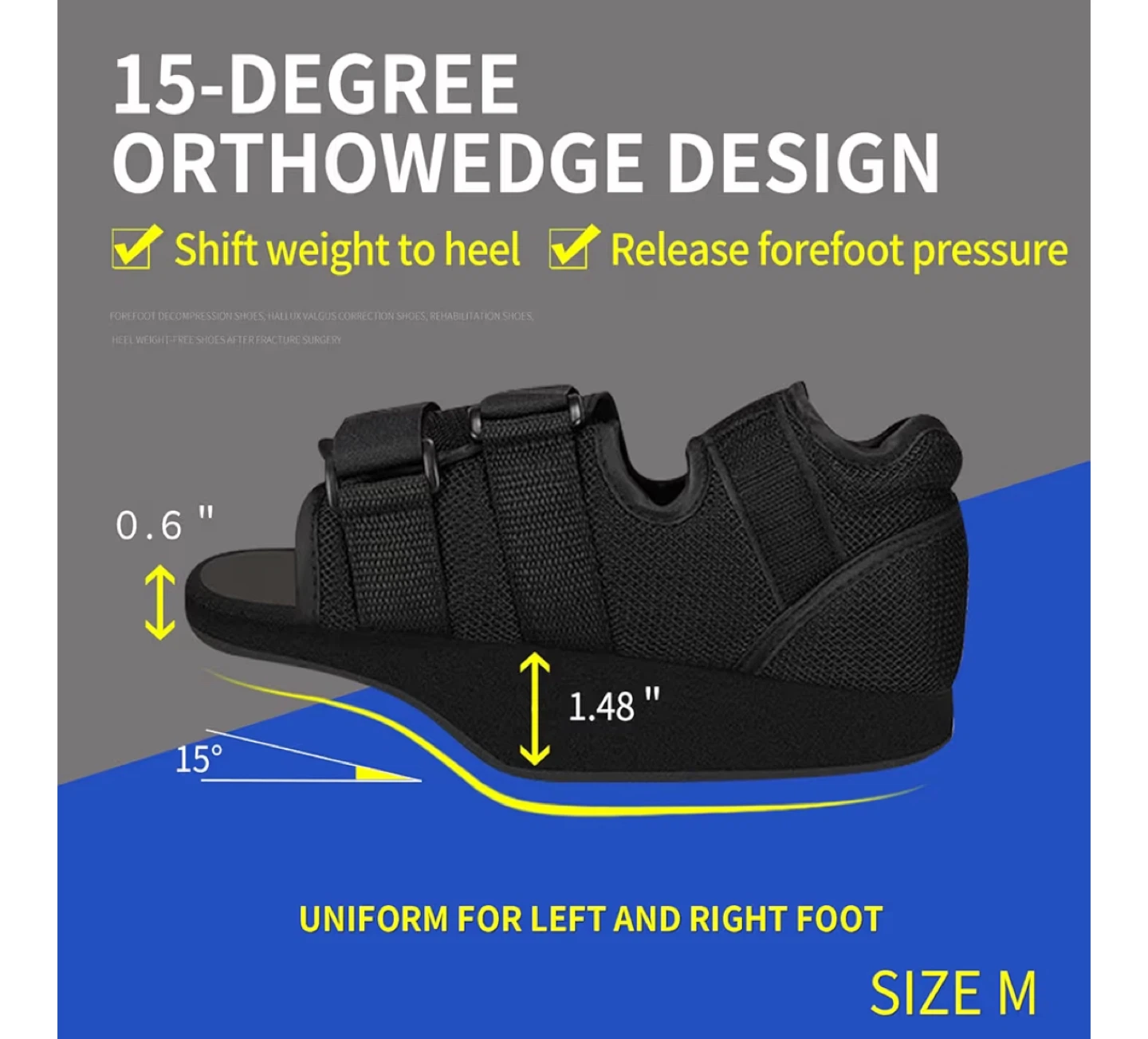 Orthopedic Walking Shoe - Size M (Men's 6-7.5) - photo 3
