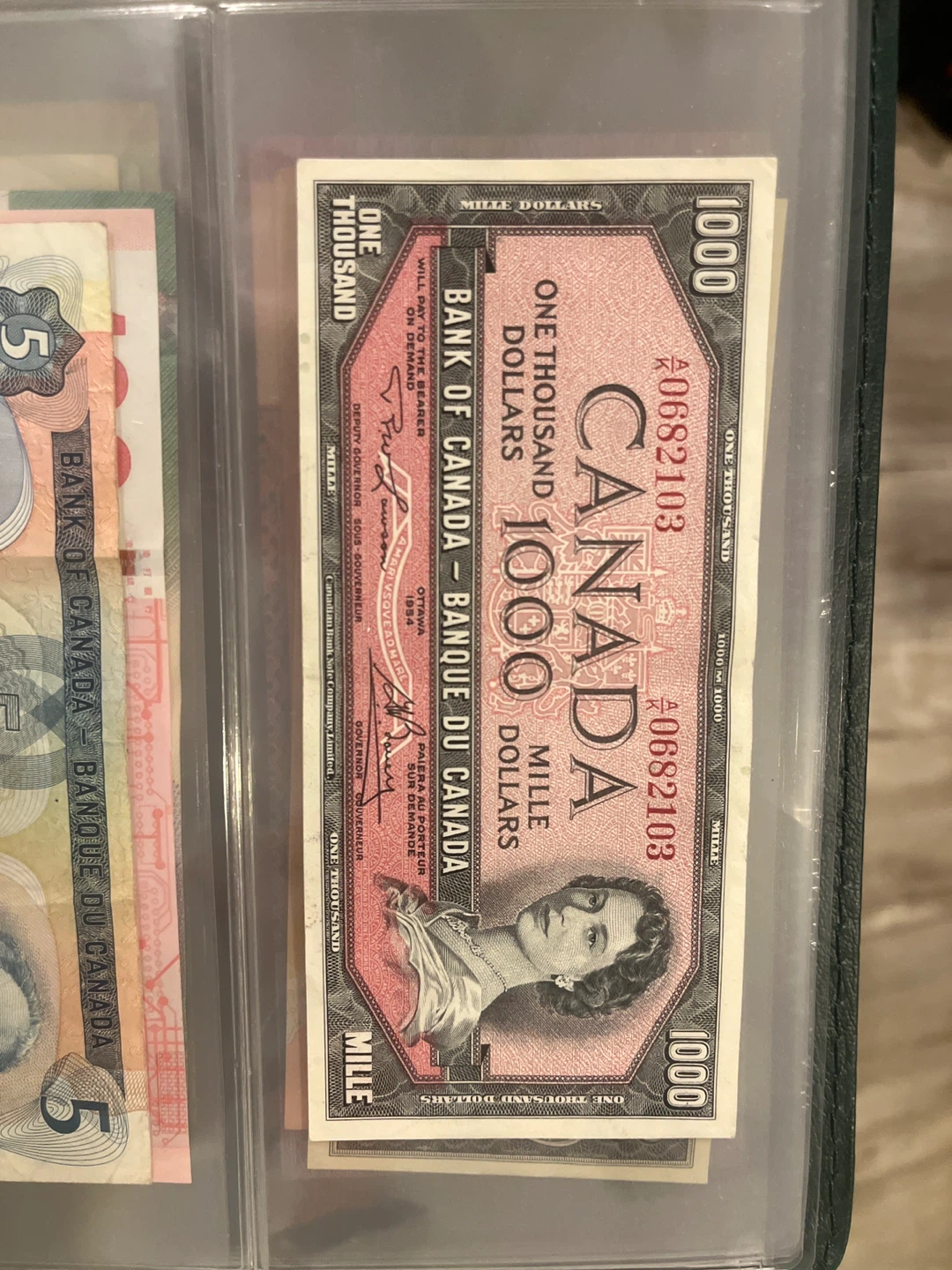 Vintage Canadian $1000 Bank Note