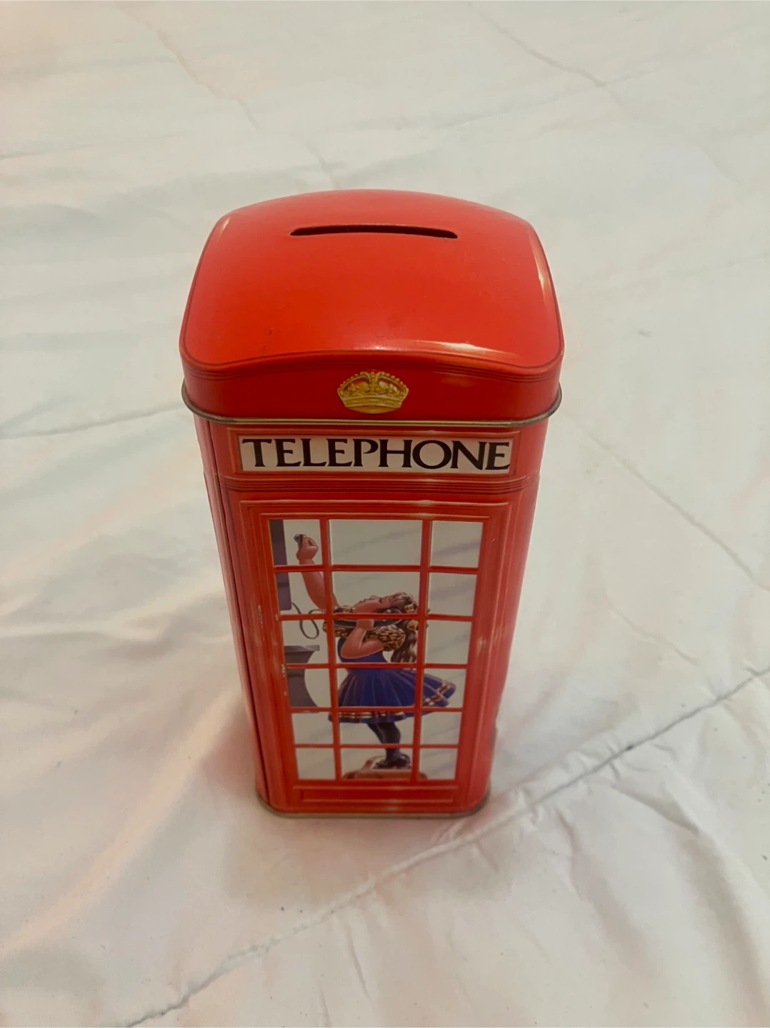 Vintage Churchill’s Telephone Kiosk Money Box - 7” x 3” - photo 4