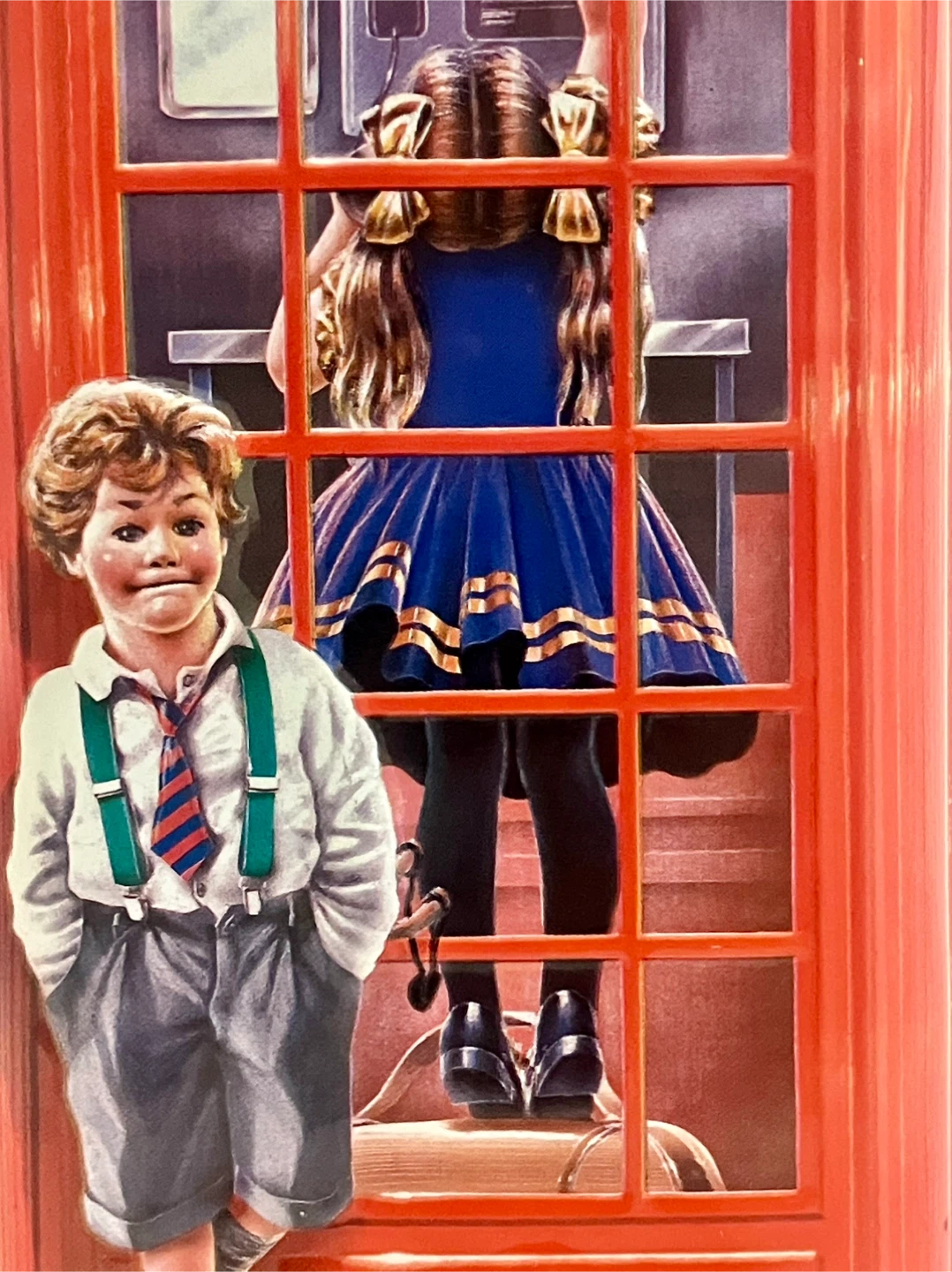 Vintage Churchill’s Telephone Kiosk Money Box - 7” x 3” - photo 5