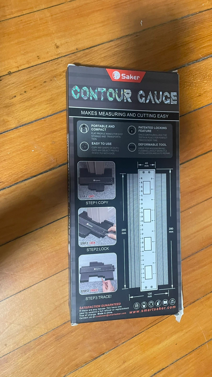 Saker Contour Gauge - Makes Measuring & Cutting Easy - photo 2