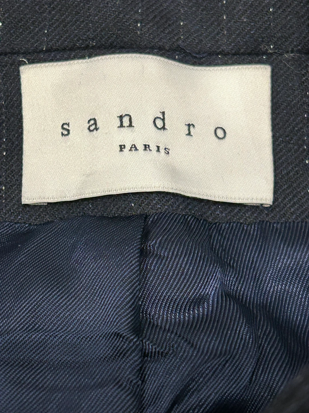 Sandro Paris Pinstripe Blazer Size 36 - photo 4