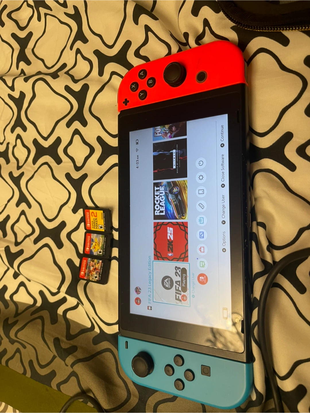 Nintendo Switch with Games & Case - photo 2